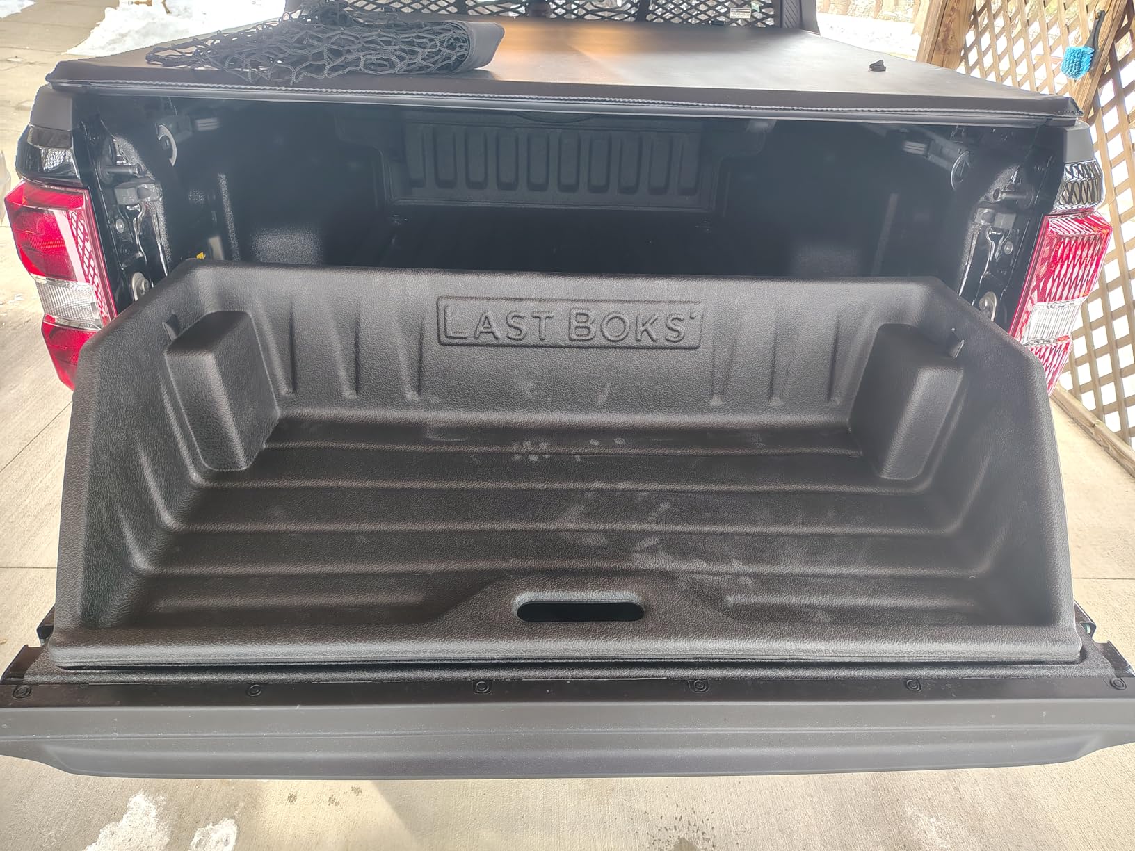 Last Boks Mid Size Truck Bed, Cargo Box Organizer, Slides Out onto Your Tailgate for Easy Access to Load or Unload Your Cargo, Truck Accessories Stores and Protects Your Cargo and Your Truck customer photo 2