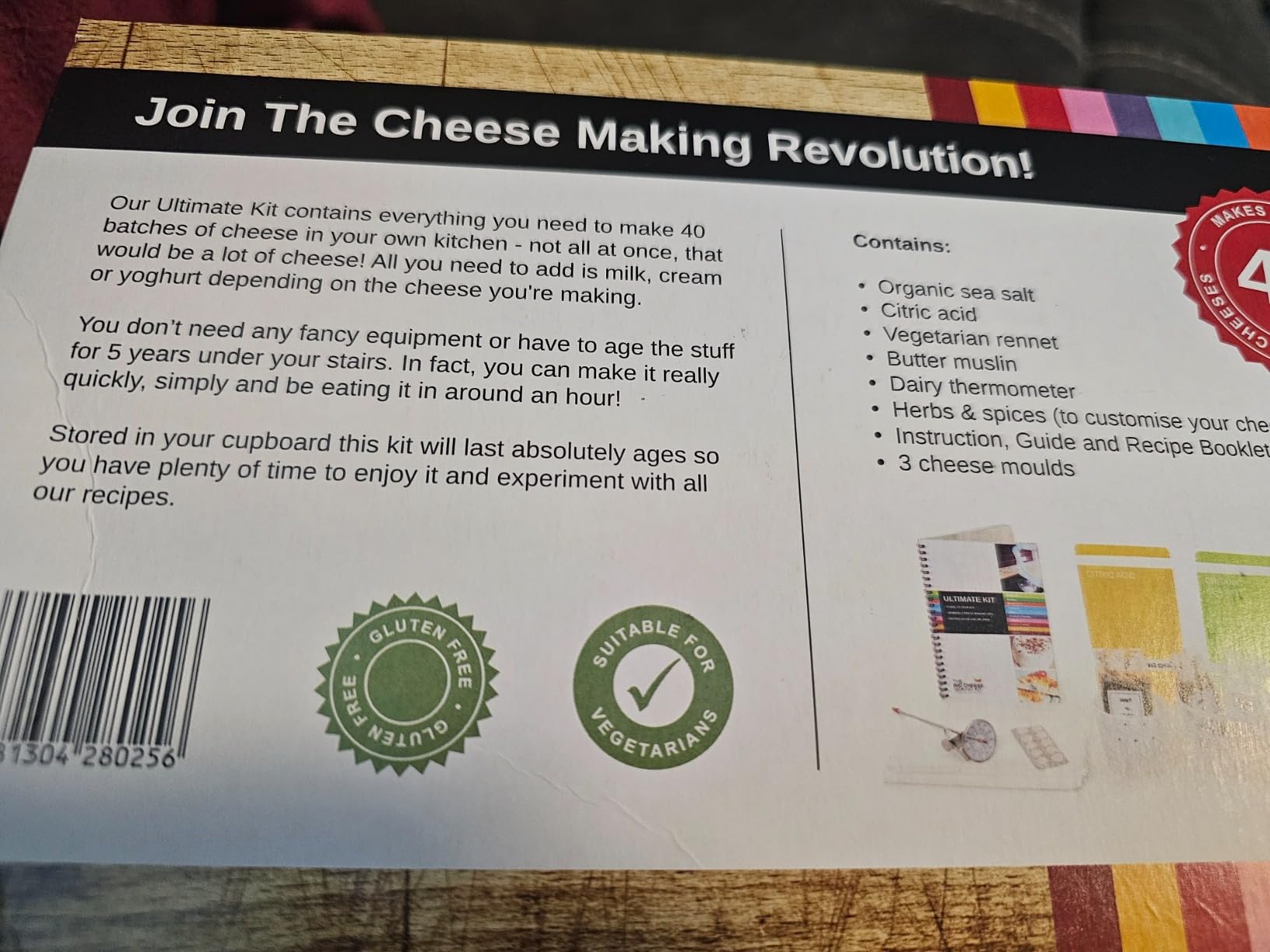 The Big Cheese Ultimate Cheese Making Kit - Makes 10 Cheeses (Mozzarella, Mascarpone, Feta, Ricotta + 6 More) - 40 Batches with Rennet & Recipe Book customer photo 1