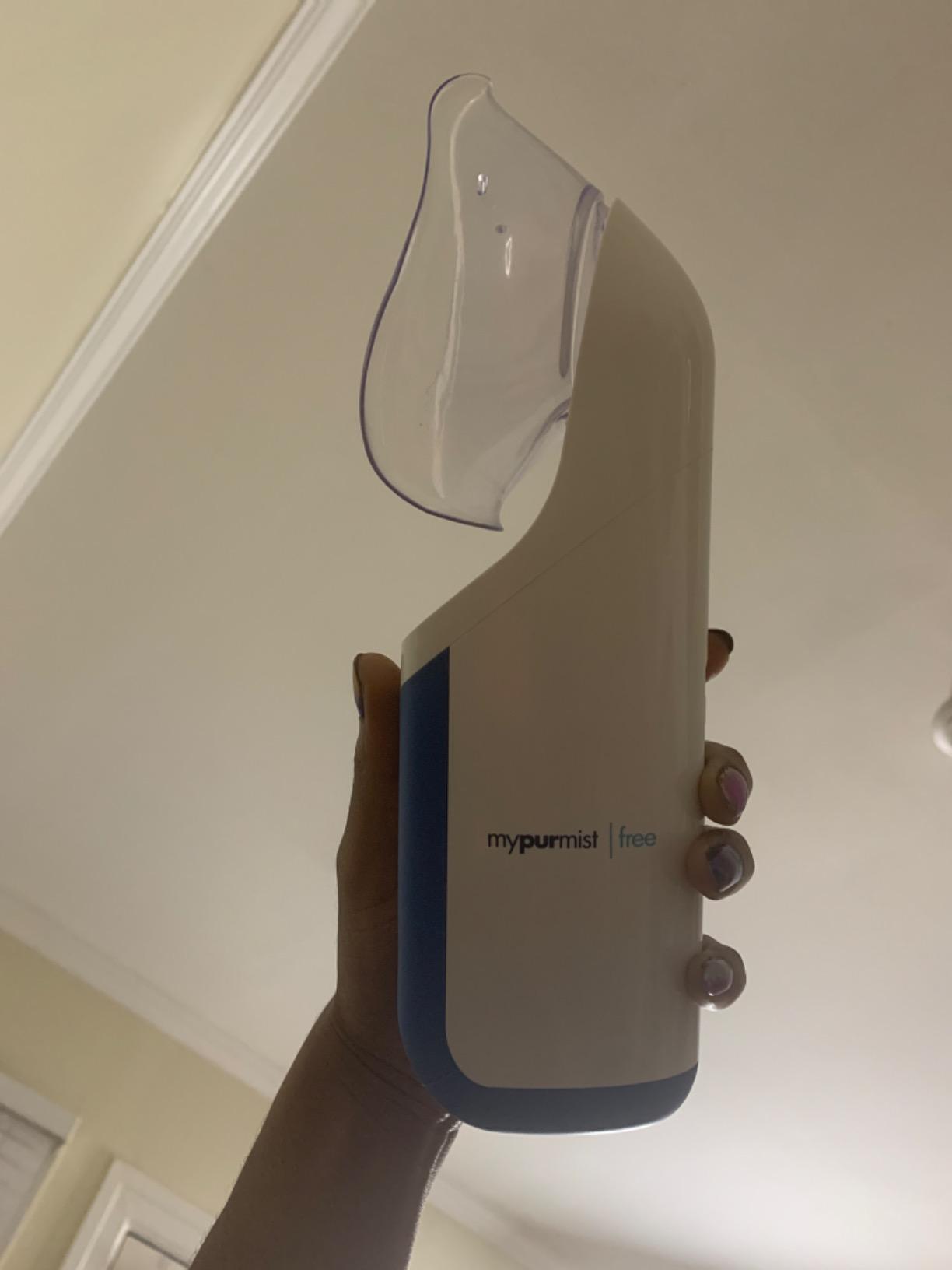Mypurmist Free Cordless Steam & Sinus Inhaler Essential Kit | Cordless steam inhaler for sinus comfort, congestion support, cold season use, and vocal steamer for singers. customer photo 1
