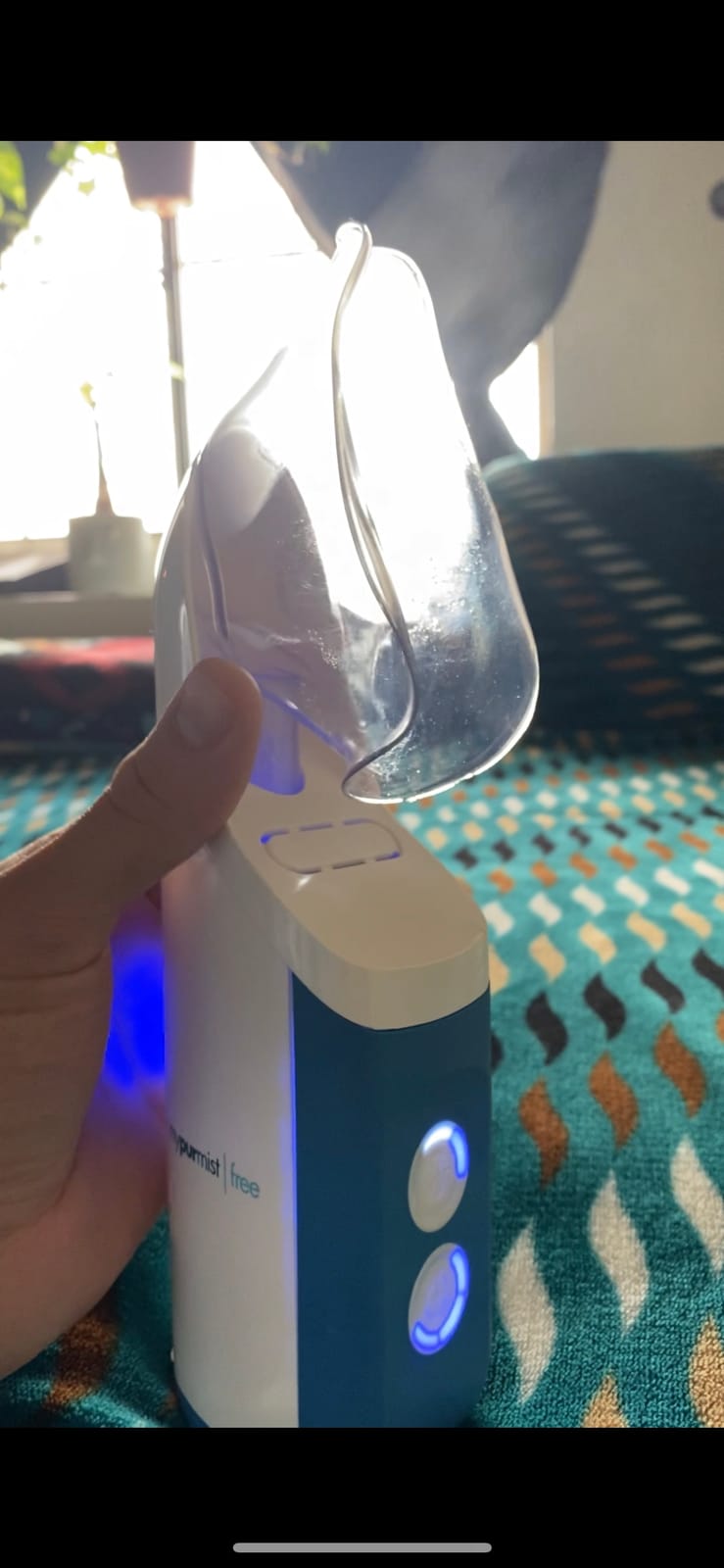 Mypurmist Free Cordless Steam & Sinus Inhaler Essential Kit | Cordless steam inhaler for sinus comfort, congestion support, cold season use, and vocal steamer for singers. customer photo 2