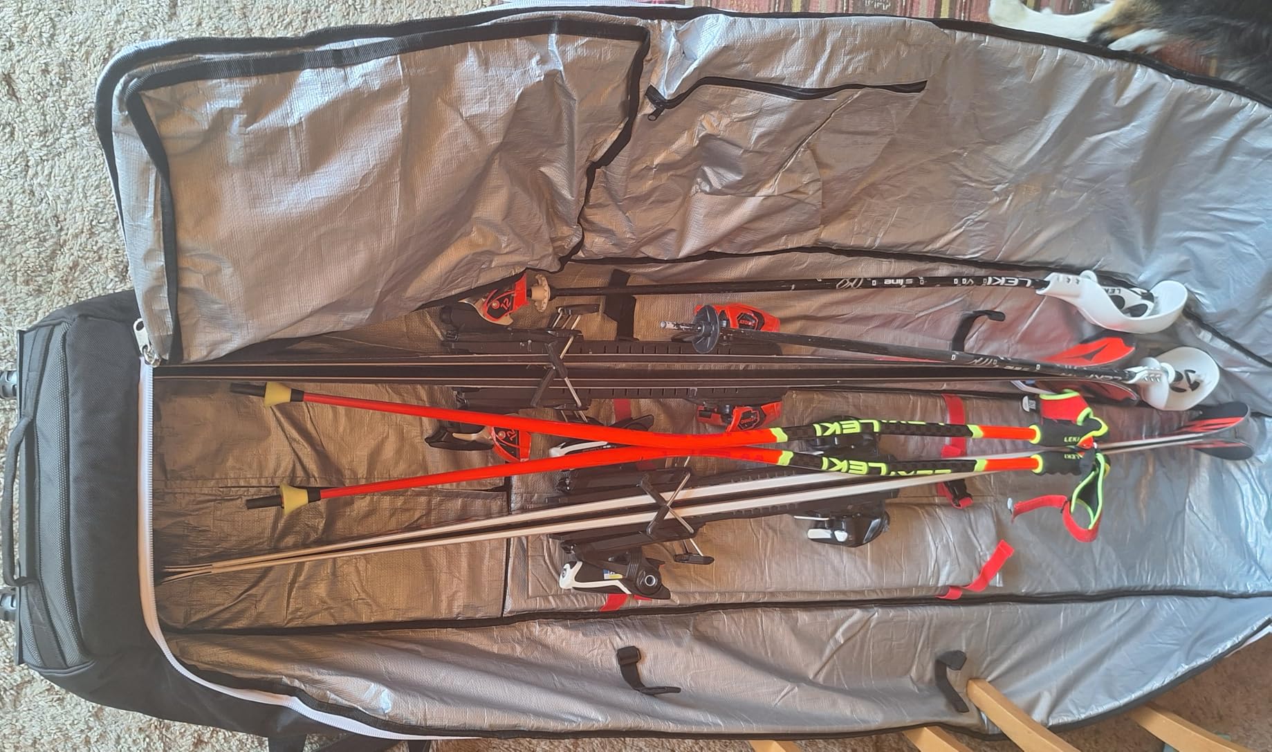 Athletico Rolling Double Ski Bag - Padded Ski Bag With Wheels for Air Travel customer photo 1