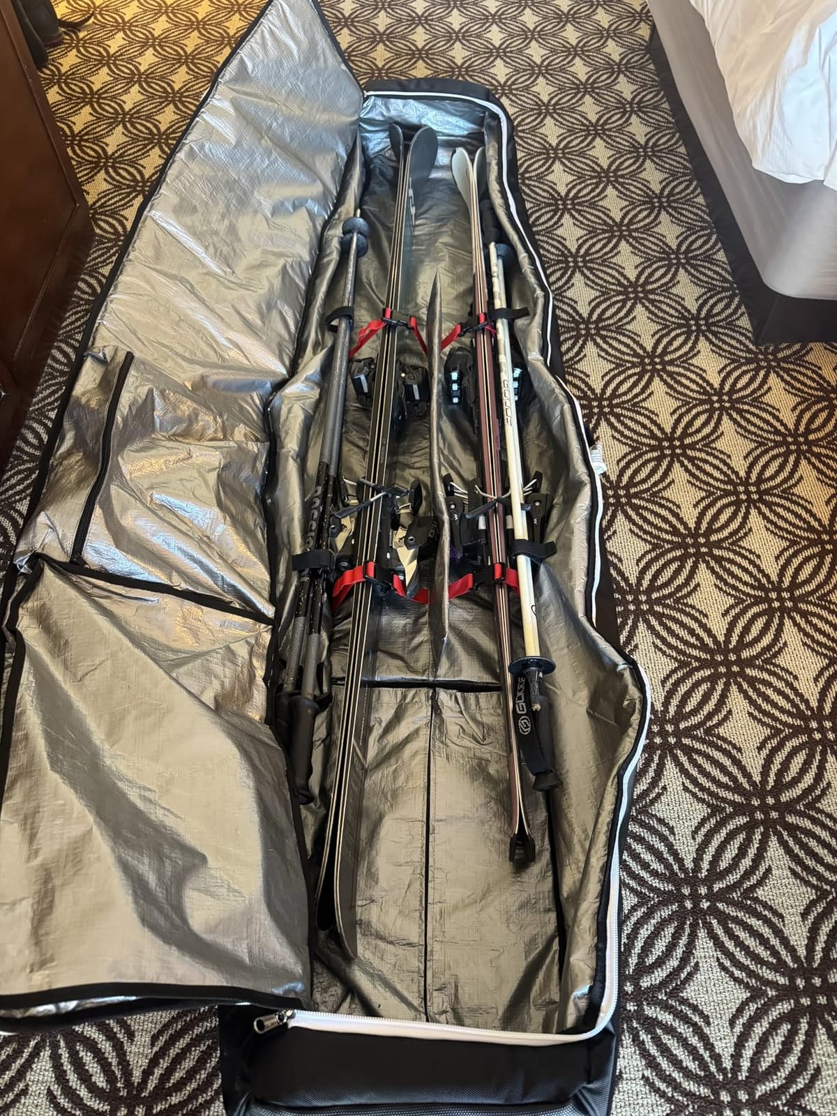 Athletico Rolling Double Ski Bag - Padded Ski Bag With Wheels for Air Travel customer photo 2