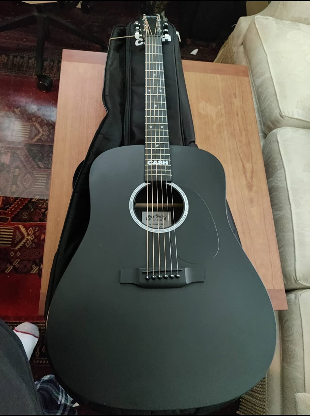 Martin Guitars DX Johnny Cash Signature Edition Acoustic-Electric Guitar with Gig Bag customer photo 1