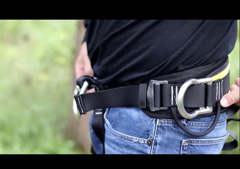 Adjustable Thickness Climbing Harness Half Body Harnesses for Fire Rescuing Caving Rock Climbing Rappelling Tree Protect Waist Safety Belts customer photo 1