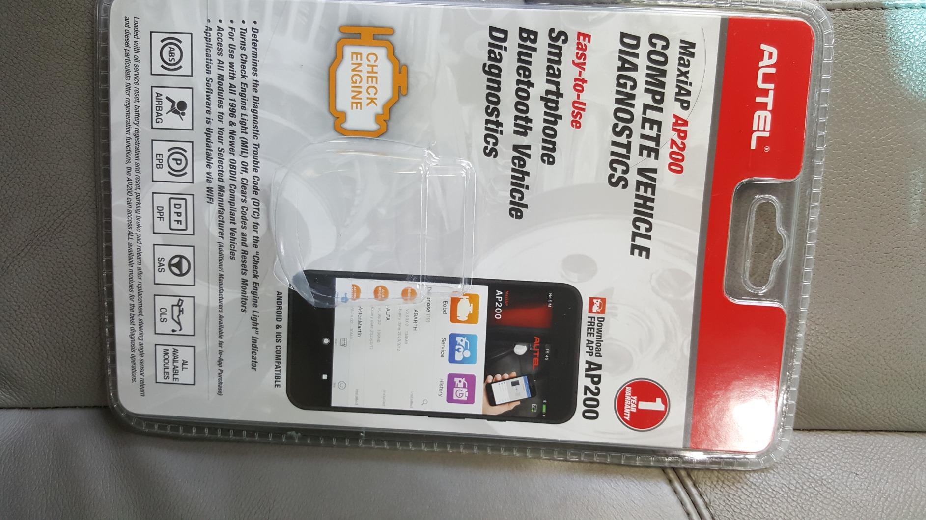 Autel MaxiAP AP200 Bluetooth OBD2 Scanner, Full Systems Diagnoses and 19 Services | Wireless OBD II Scan Tool, Car Code Reader for iPhone & Android Devices customer photo 1