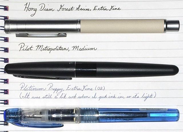 Matte Black Forest Fountain Pen Extra Fine Nib Classic Design with Converter and Metal Pen Box Set by Asvine customer photo 1