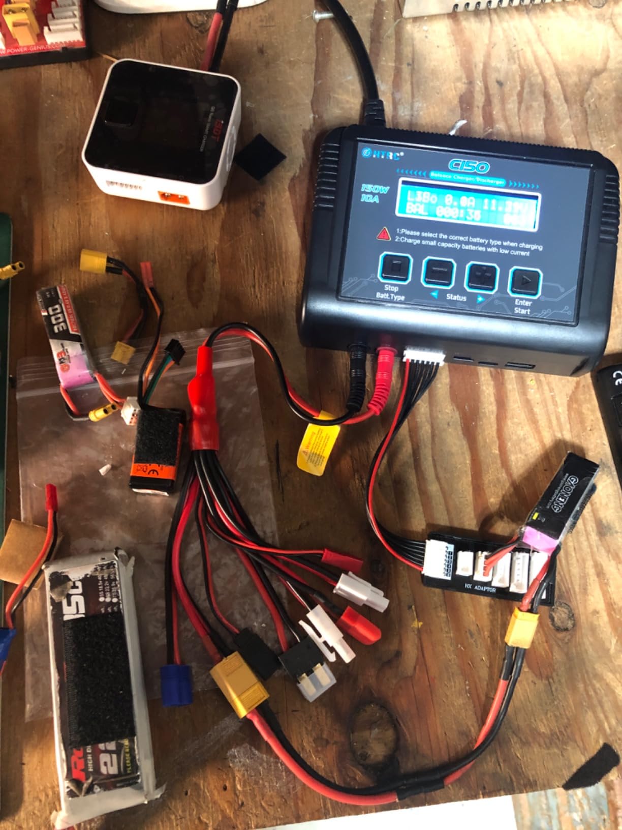 Lipo Battery Charger, 1-6S Balance Charger Discharge 150W 10A AC/DC for Li-Po Li-Hv Ion Fe NiMH NiCd Pb Hobby Batteries With Deans/Tamiya/JST/EC3/HiTec Connectors Cable Power Supply customer photo 2