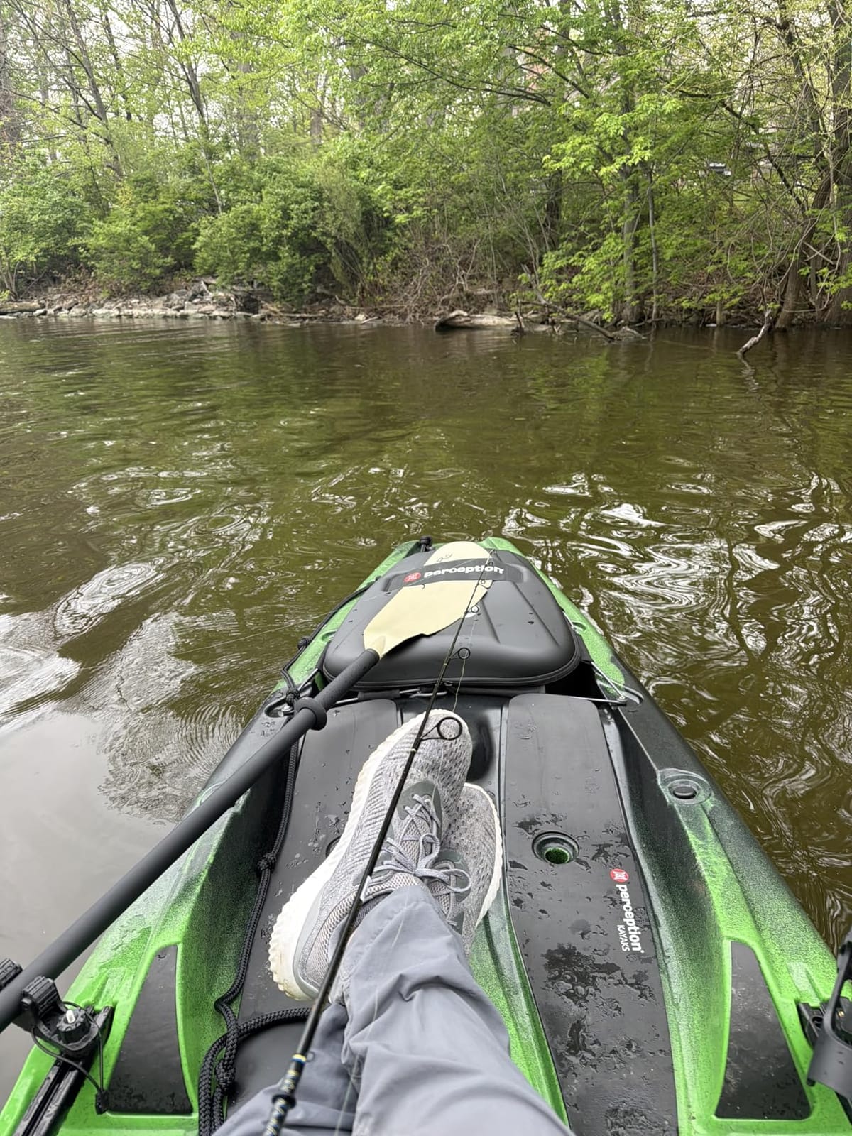 Perception Kayaks Outlaw 11.5 | Sit on Top Fishing Kayak | Fold Away Lawn Chair Seat | 4 Rod Holders | Integrated Tackle Trays customer photo 1