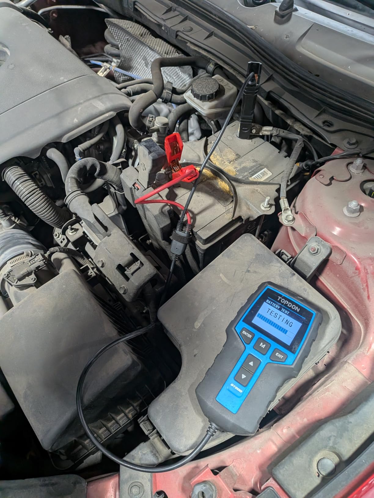 TOPDON BT100 12V Car Battery Tester, Automotive Battery Load Tester | 100-2000 CCA Auto Battery Tester with Battery, Cranking & Charging System Test for Car Truck Motorcycle ATV SUV Boat Yacht customer photo 1