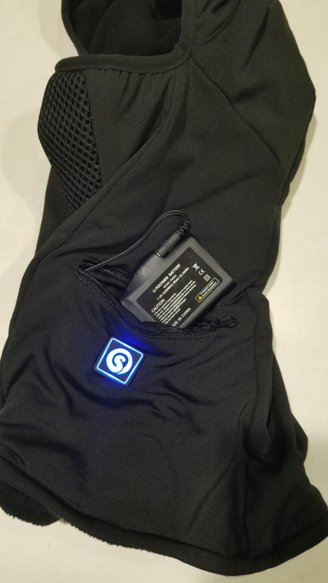 Heated Balaclava for Men & Women, Electric Heated Ski Mask with Anti-Freeze Battery for Motorcycle Riding customer photo 2