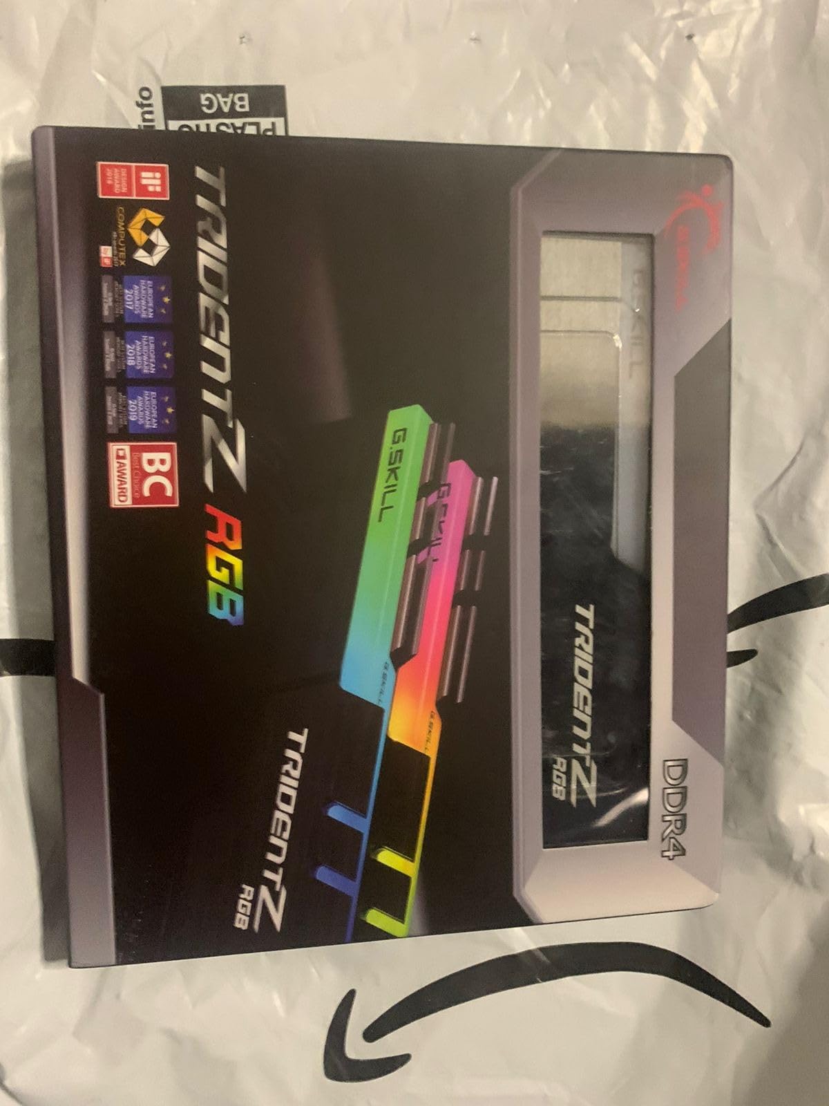 G.SKILL Trident Z RGB Series DDR4 RAM (XMP) 32GB (2x16GB) 3600MT/s CL18-22-22-42 1.35V Intel AMD Desktop Computer Memory U-DIMM customer photo 1