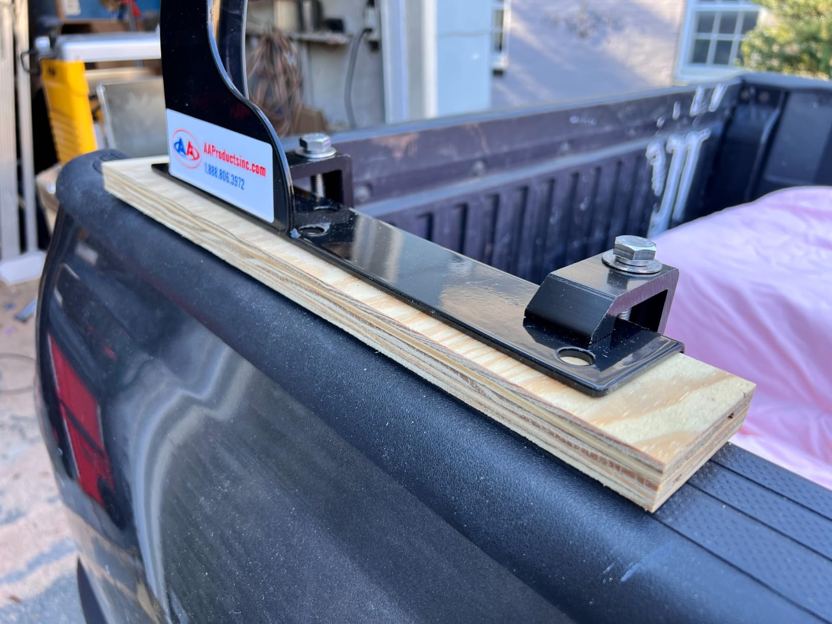 Model X31 800Ibs Capacity Extendable Steel Pick-Up Truck Ladder Rack Two-bar Set - Black customer photo 1