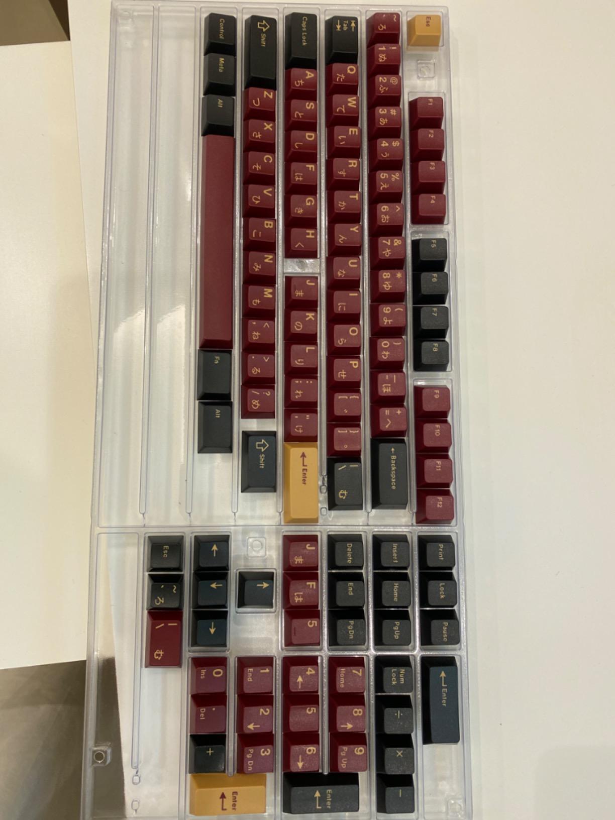 Redsuns GMK Red Samurai Keycap Set for Full-Size Keyboards - Compatible with Cherry MX Switches and Clones (1800 Layout 113-key Kit) customer photo 2