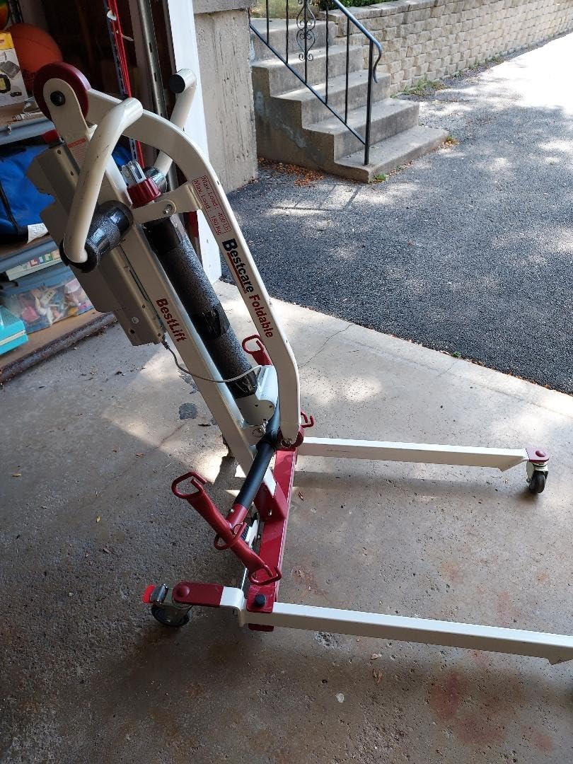 Bestcare PL400EF Electric Patient Lift | Foldable, Portable, and Transportable Mobile Floor Lift | 400 lbs Weight Capacity | Ideal for Home Use and Patient Transfers customer photo 2
