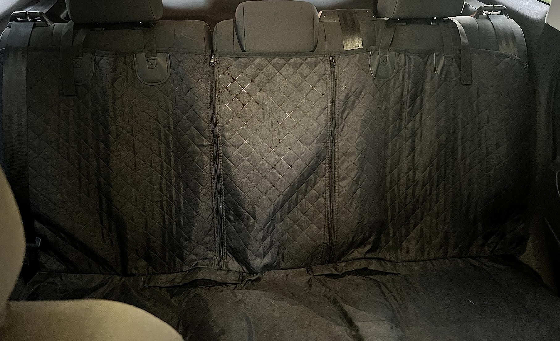 Honest Dog Car Seat Covers, Dog seat Cover with Side Flap for Cars, Trucks, and Suv's - Waterproof & Nonslip Pet Seat Cover for Backseat customer photo 2
