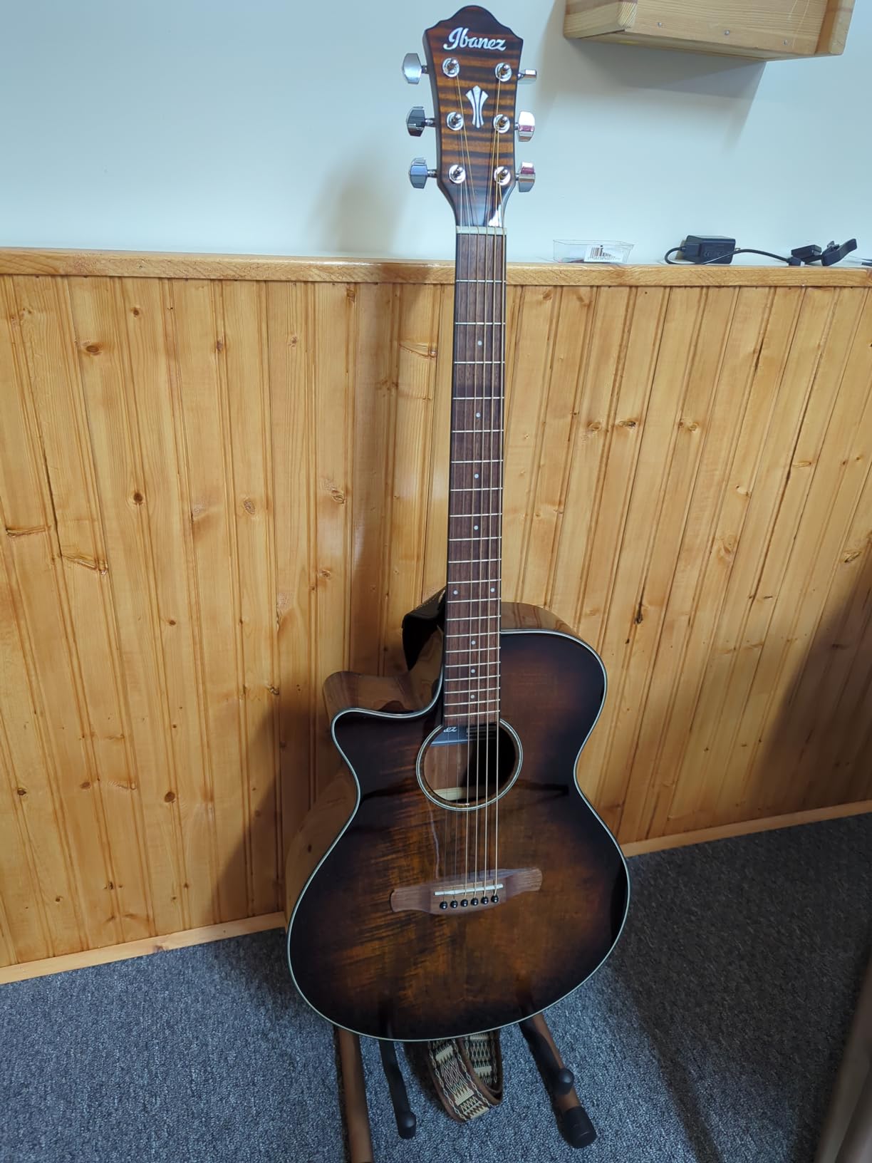 Ibanez AEG70 Acoustic-Electric Guitar - Transparent Charcoal Burst High Gloss customer photo 2