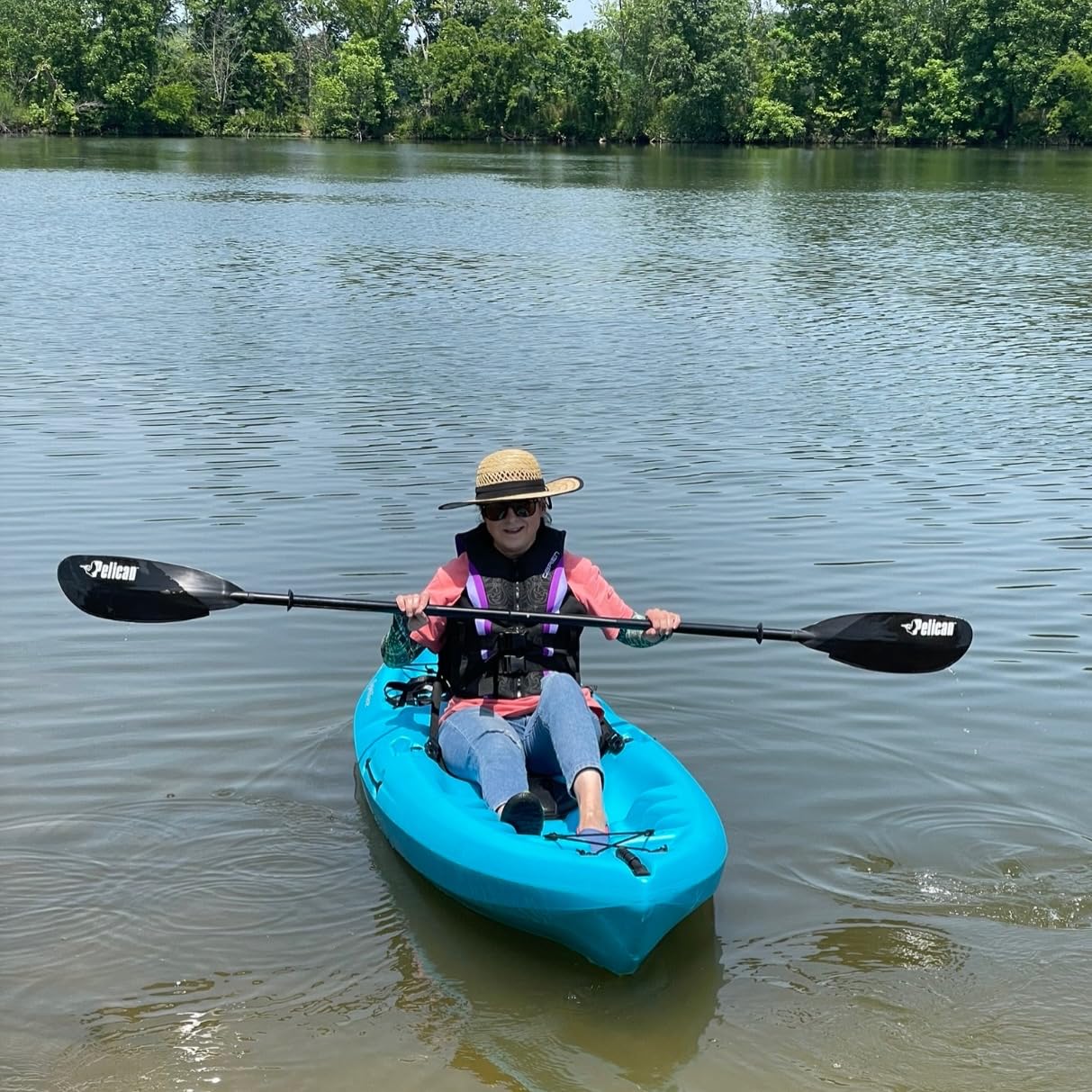 Pelican - Poseidon Paddle - Aluminum Shaft with Reinforced Fiberglass Blades - Lightweight, Adjustable Kayaks Paddles - Perfect for Kayaking Boating customer photo 1