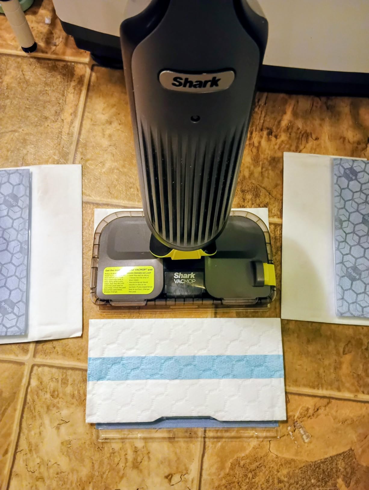 Shark VACMOP Cordless Vacuum & Spray Mop, Gray, VM252 | Hard Floor Cleaner, Powerful Suction, Lightweight, LED Headlights, 4 Disposable Pads, 12oz Solution Included customer photo 2