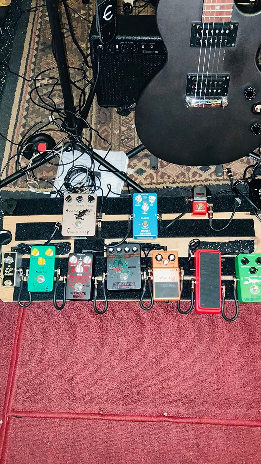 JOYO Vintage Overdrive Guitar Pedal, Smooth Overdrive Tone with RC4558 Chip (JF-01) customer photo 2