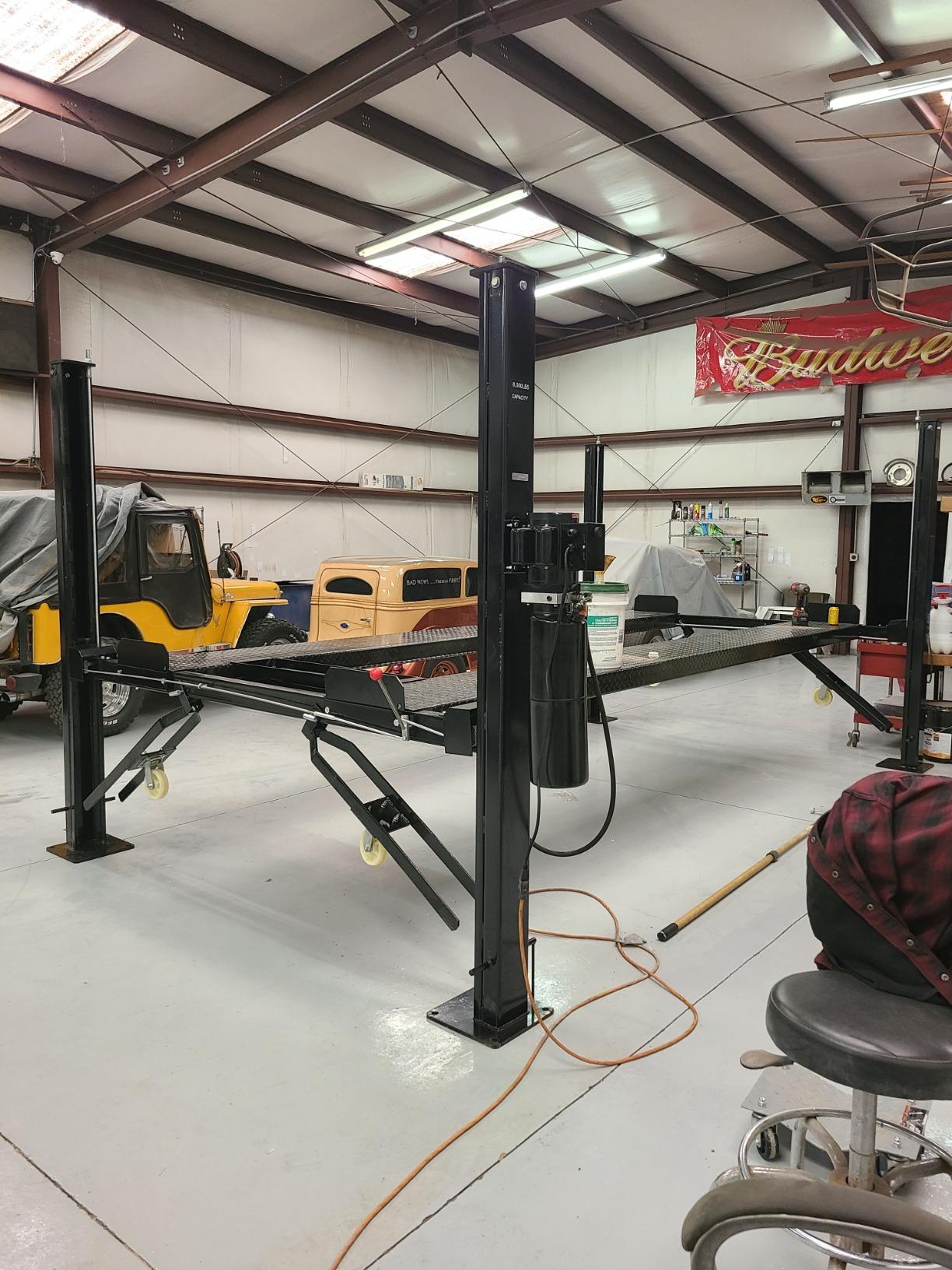 TRIUMPH NSS8TL 8000Lbs Taller Longer 4 Post Storage Service Car Auto Lift Truck Hoist customer photo 2