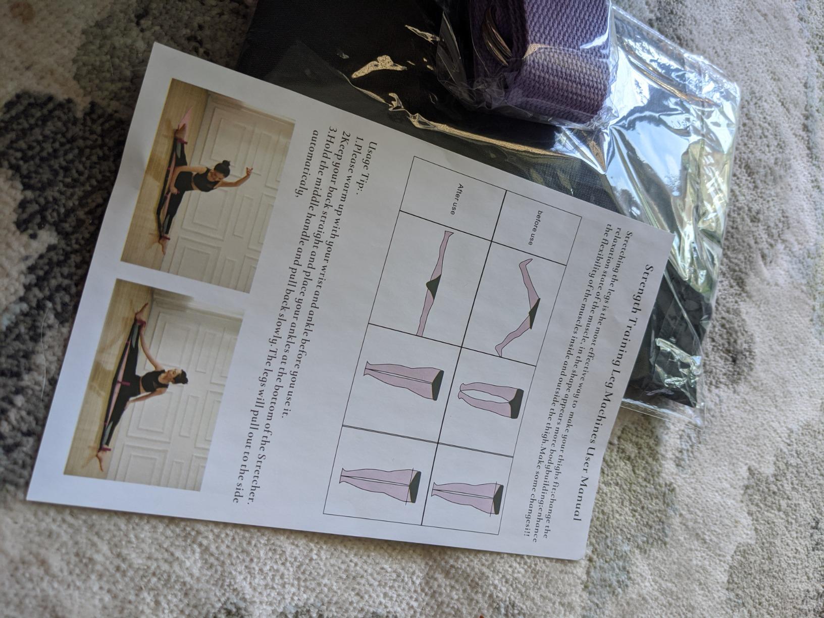 AmazeFan Leg Stretcher, 3 Bar Leg Split Stretching Machine customer photo 1