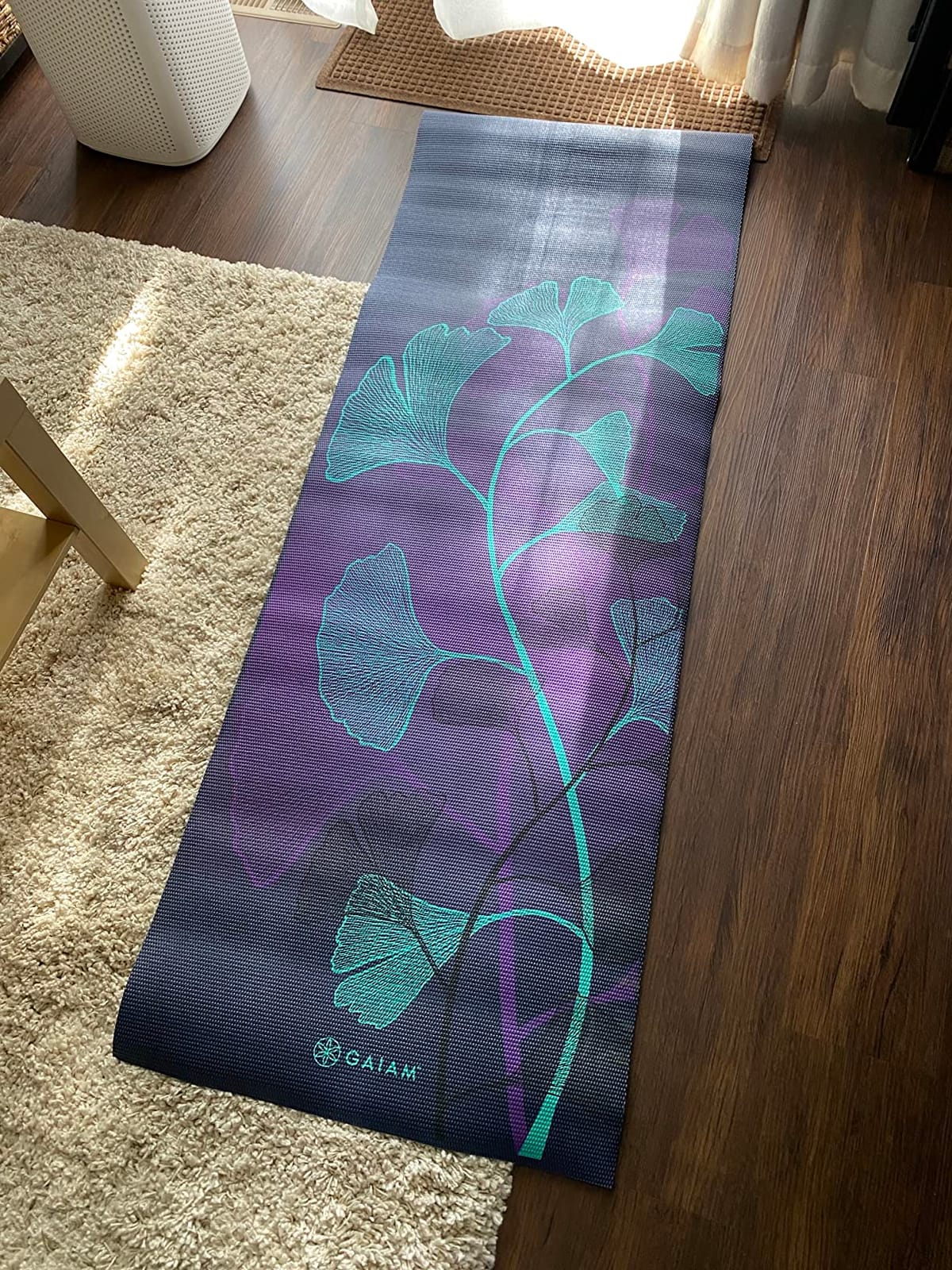 Gaiam Premium Yoga Mat, 6mm Thick Print Mat | Premium 6mm thick cushioning for joint support. Non-slip print design for yoga, Pilates & floor workouts. customer photo 1