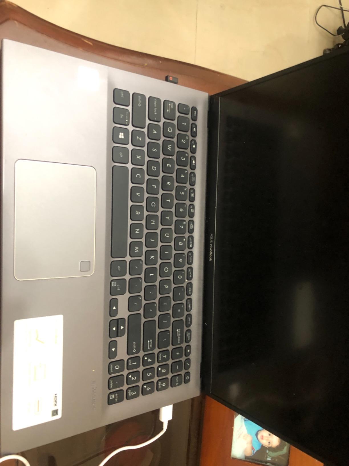 ASUS VivoBook 15 Thin and Light Laptop- 15.6 Full HD, Intel i5-1035G1 CPU, 8GB RAM, 512GB SSD, Backlit KeyBoard, Fingerprint, Windows 10- F512JA-AS54, Slate Gray customer photo 1