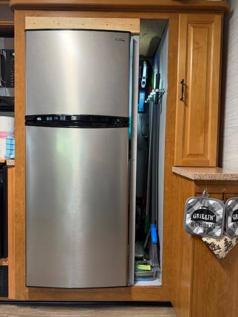 RecPro 10 Cu Ft 12V RV Refrigerator | Black | Frost-Free | Double Door | Low Power Consumption, Adjustable Shelves customer photo 2