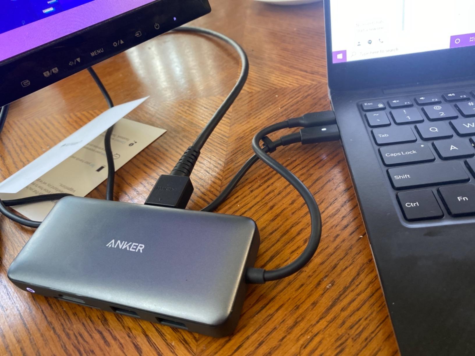 Anker Laptop Docking Station Dual Monitor, 8-in-1 USB C Hub with 4K HDMI | Dual HDMI USB C Dock, 1Gbps Ethernet, 85W Max PD, SD/TF Card Reader, for USB C Laptops, XPS and More (Charger Not Included) customer photo 2