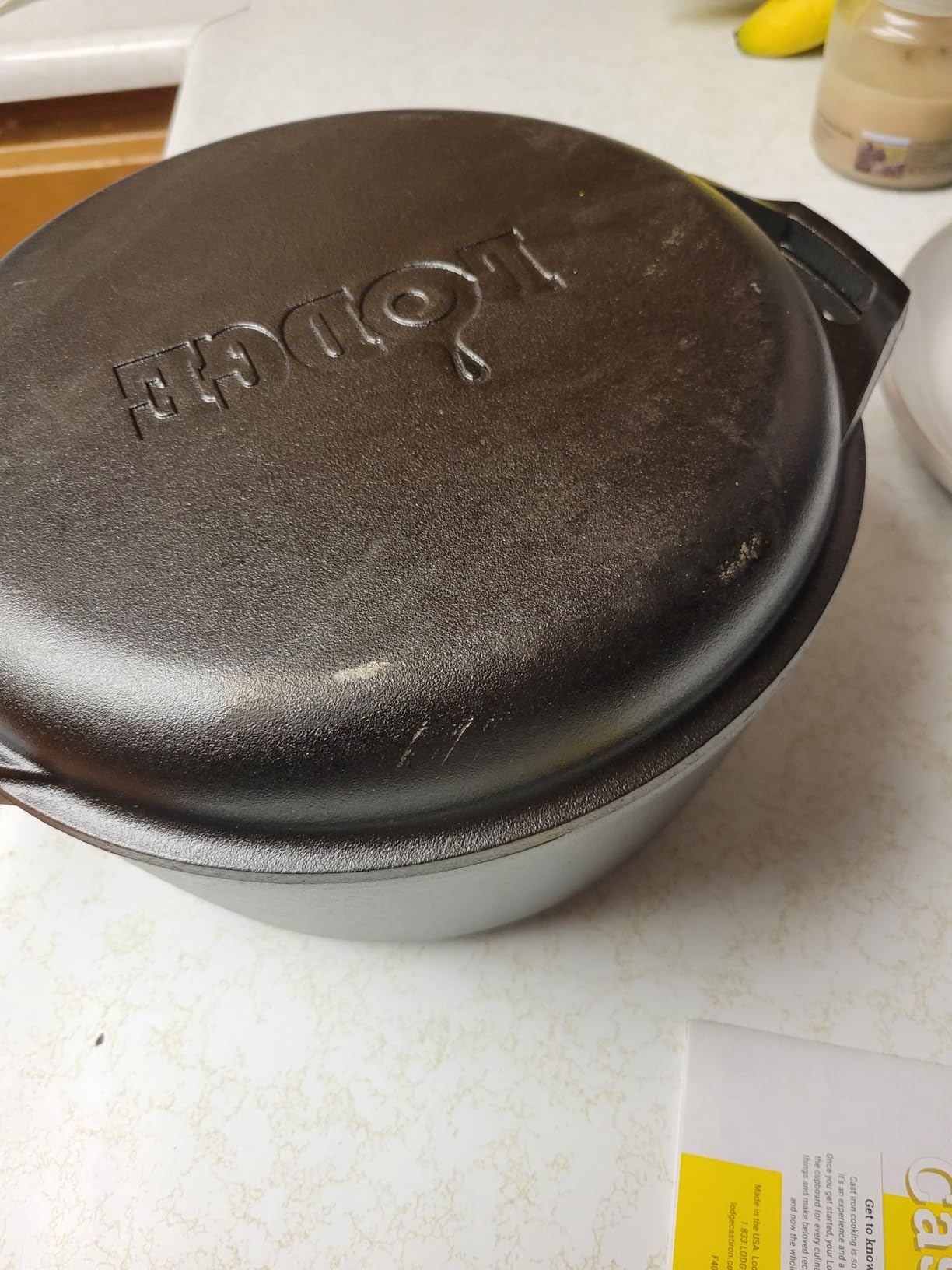 Lodge Chef Collection 6 Quart Pre-Seasoned Cast Iron Double Dutch Oven customer photo 1