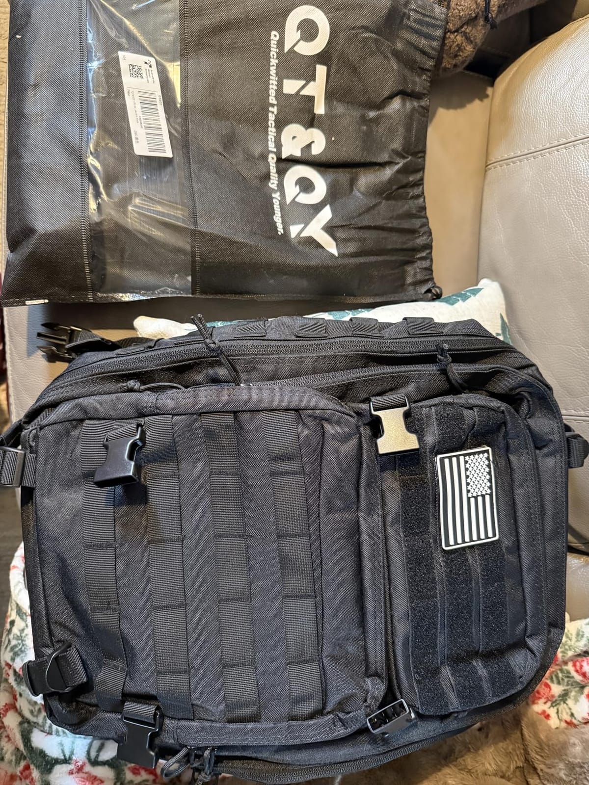 QT&QY 45L Military Tactical Backpacks Molle Army Assault Pack 3 Day Bug Out Bag Hiking Treeking Rucksack customer photo 1