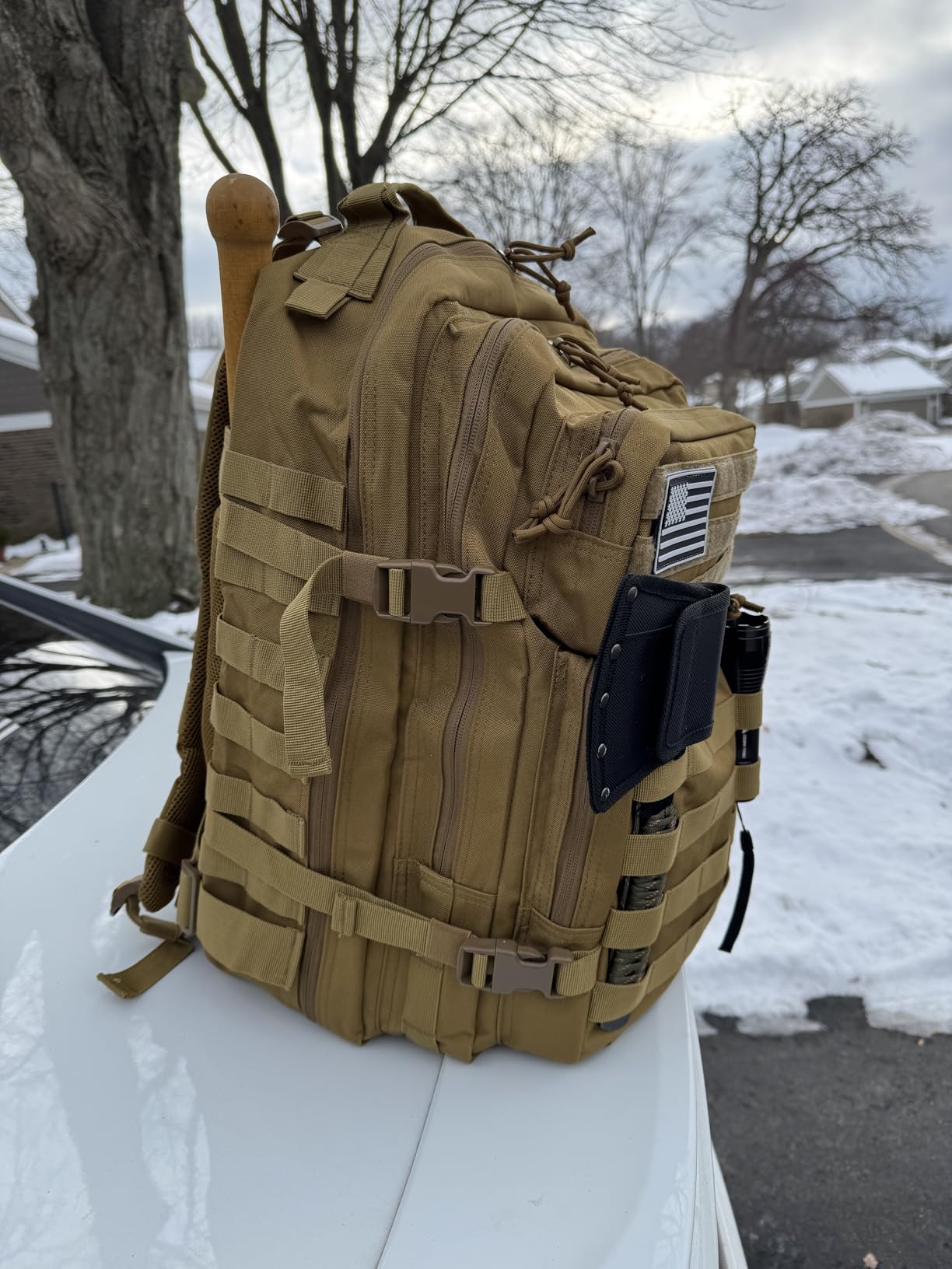 QT&QY 45L Military Tactical Backpacks Molle Army Assault Pack 3 Day Bug Out Bag Hiking Treeking Rucksack customer photo 2