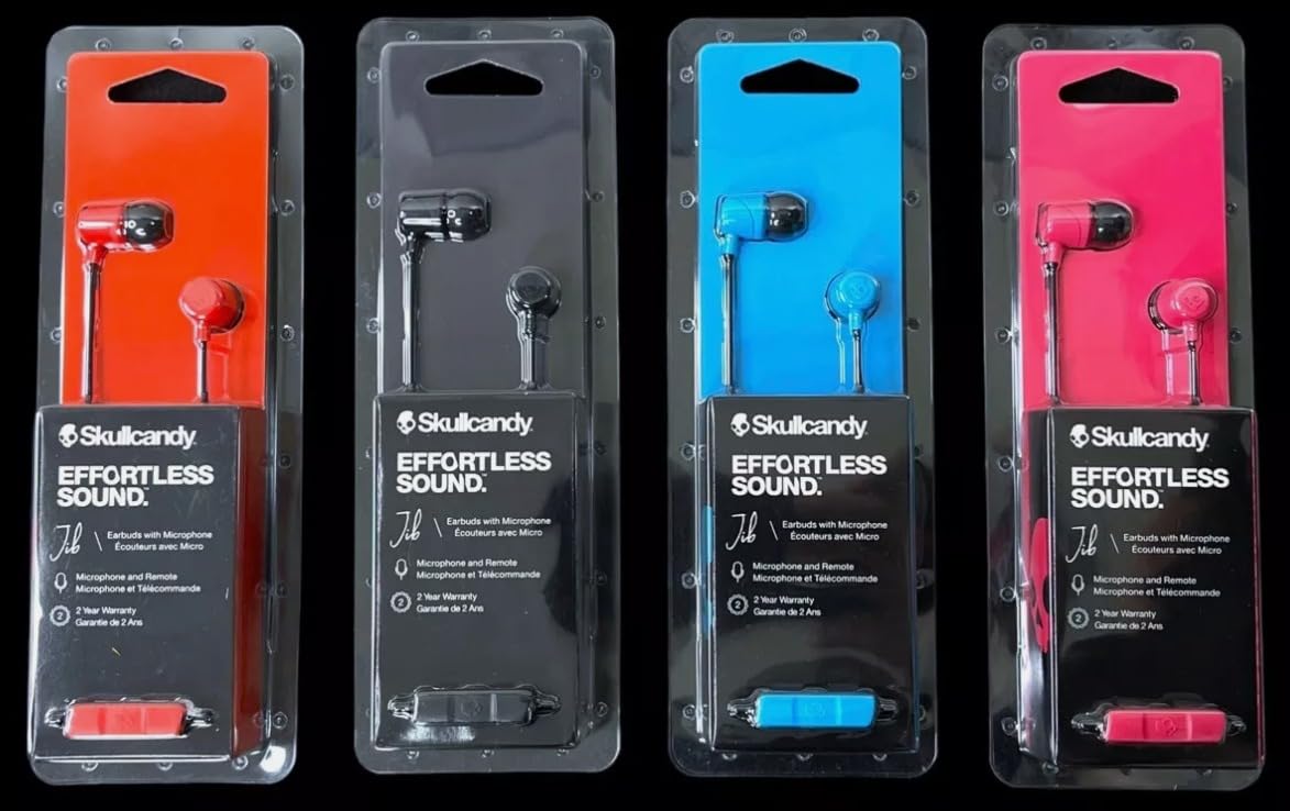 Skullcandy Jib Wired Earbuds with 3.5mm AUX Plug - Cobalt Blue | 3.5mm Wired Earbuds, In-Ear Headphones, Noise Isolating Fit, In-Line Microphone Call and Track Control, Travel Ready customer photo 1