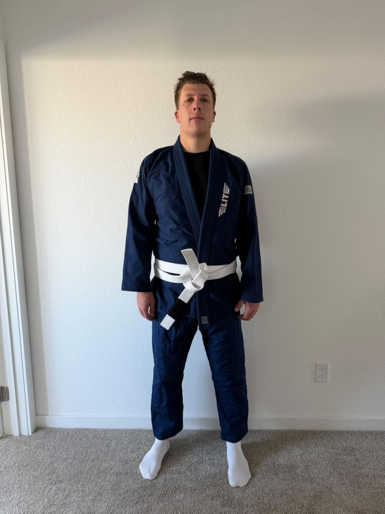 Elite Sports BJJ GI for Men IBJJF Kimono BJJ Jiujitsu GIS W/Preshrunk Fabric & Free Belt (See Special Sizing Guide) customer photo 2