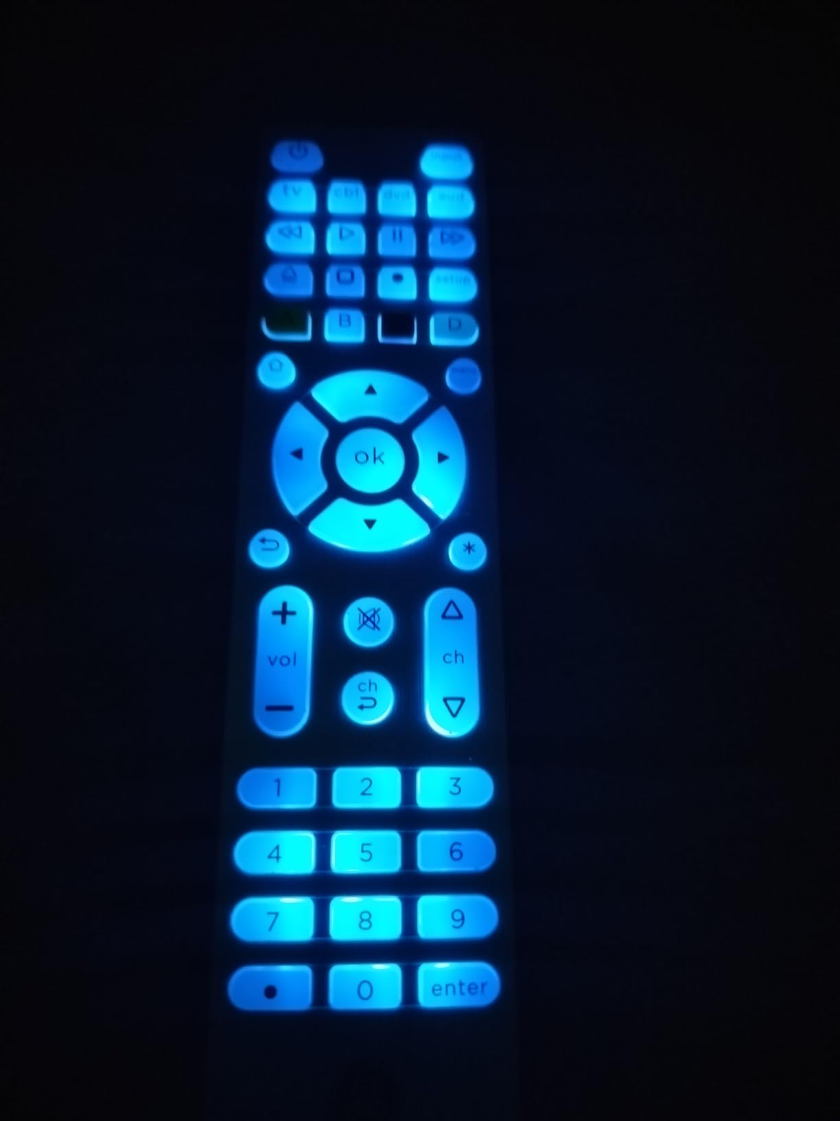 GE Backlit Buttons Universal Remote Control, Samsung TV Remote Control Replacement, Samsung Remote Control for Smart TV, Roku Remote Replacement, Vizio, LG TV, 4-Device, Graphite, 48848 customer photo 1