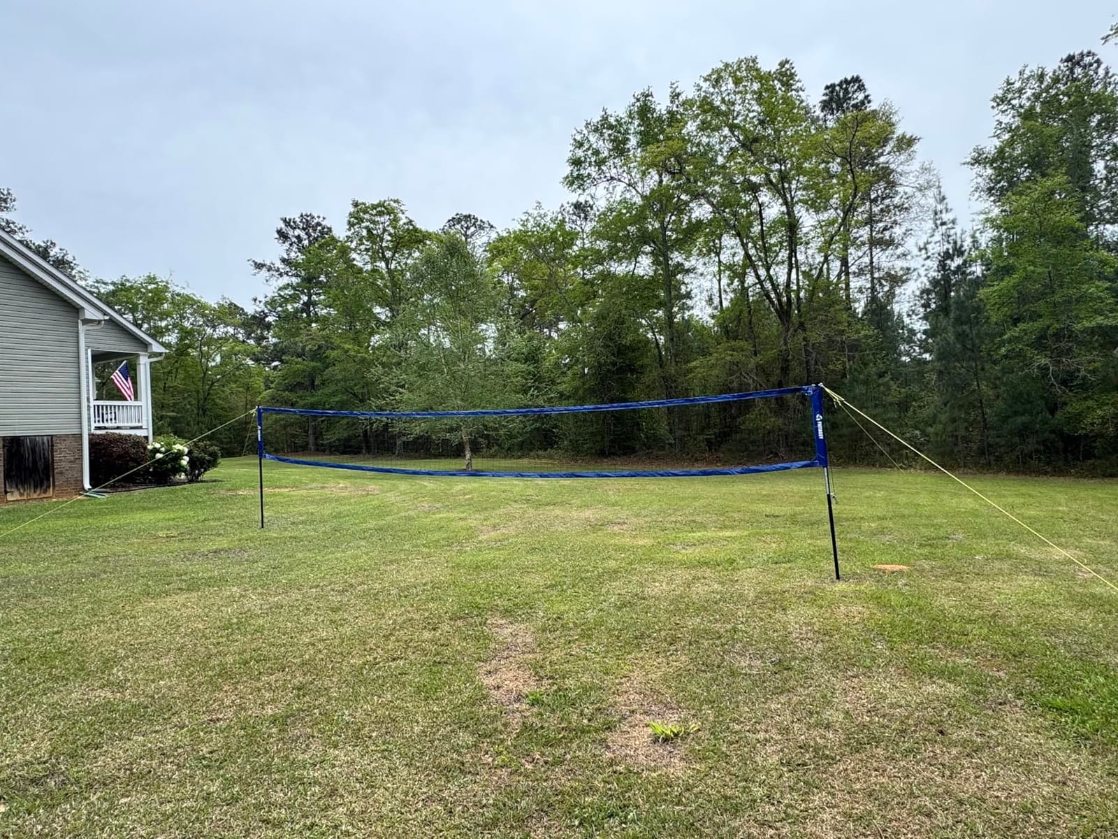 Professional Heavy Duty Volleyball Net Set for Backyard Outdoor | Steel Anti-Sag Winch, Rust-Resistant Aluminum Poles, 32FT Reinforced Net, 3 Official Height Adjustable, Portable Carry Bag customer photo 1