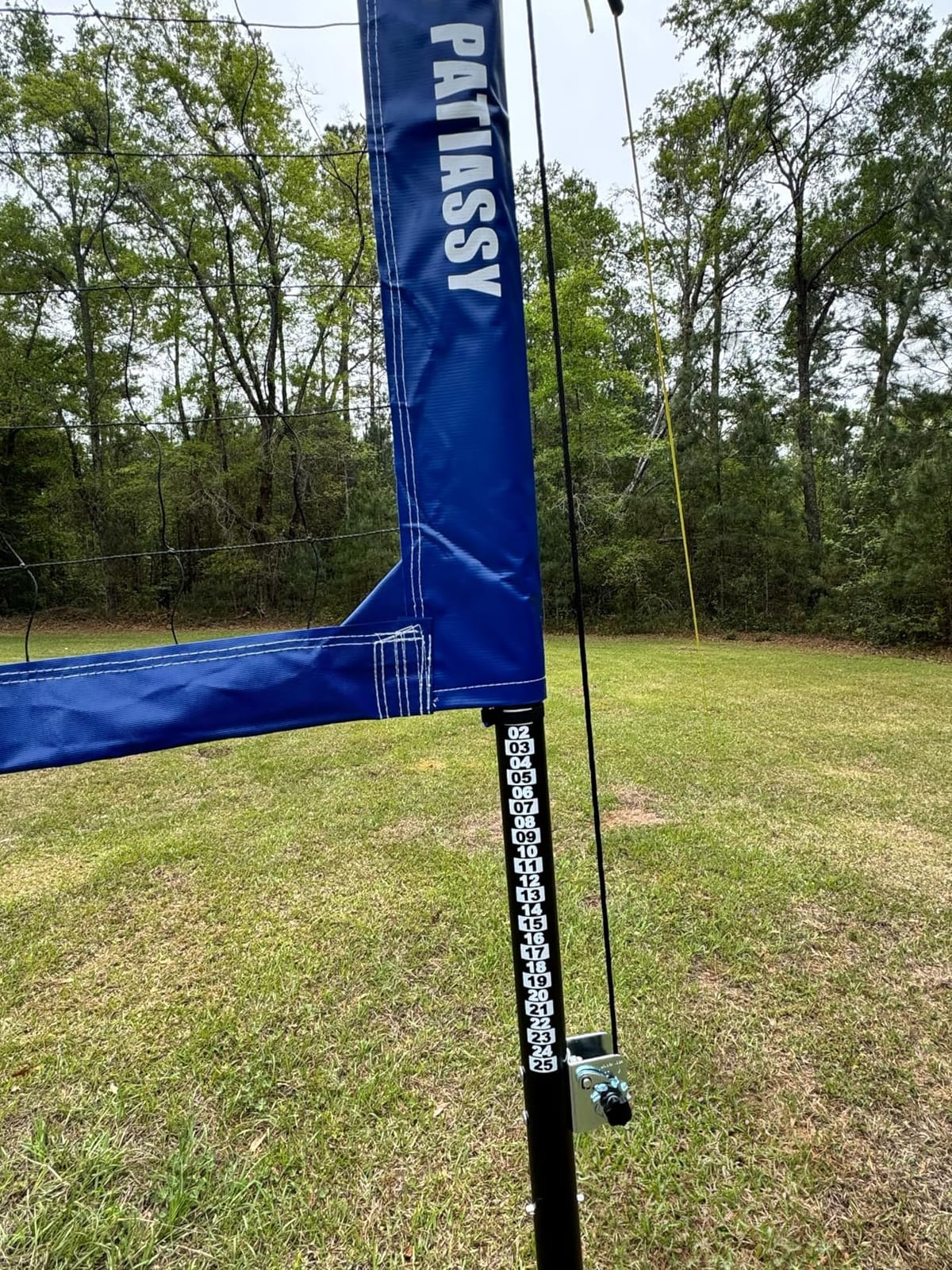 Professional Heavy Duty Volleyball Net Set for Backyard Outdoor | Steel Anti-Sag Winch, Rust-Resistant Aluminum Poles, 32FT Reinforced Net, 3 Official Height Adjustable, Portable Carry Bag customer photo 2