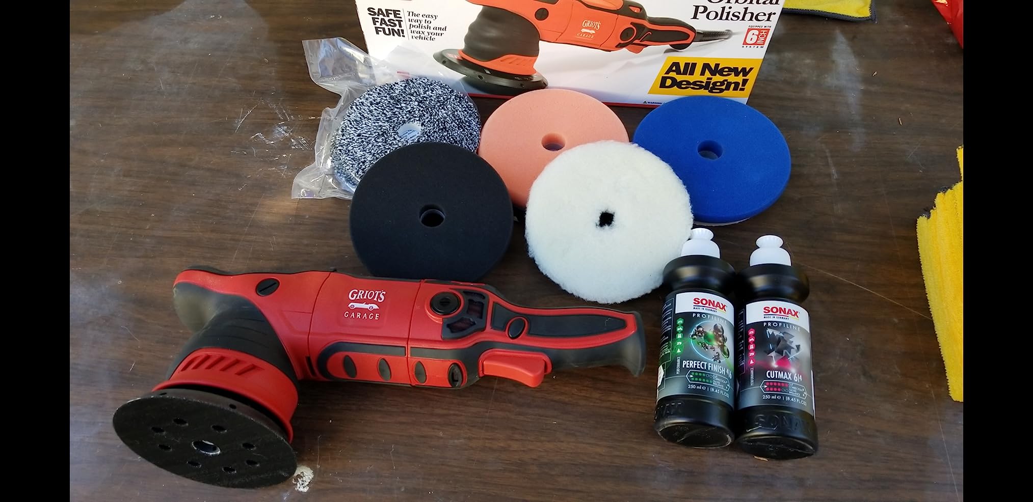 Griot's Garage G9 Random Orbital Polisher, 1000 W, Variable Speed | Dual action polisher, comfortable ergonomic design for extended use customer photo 1