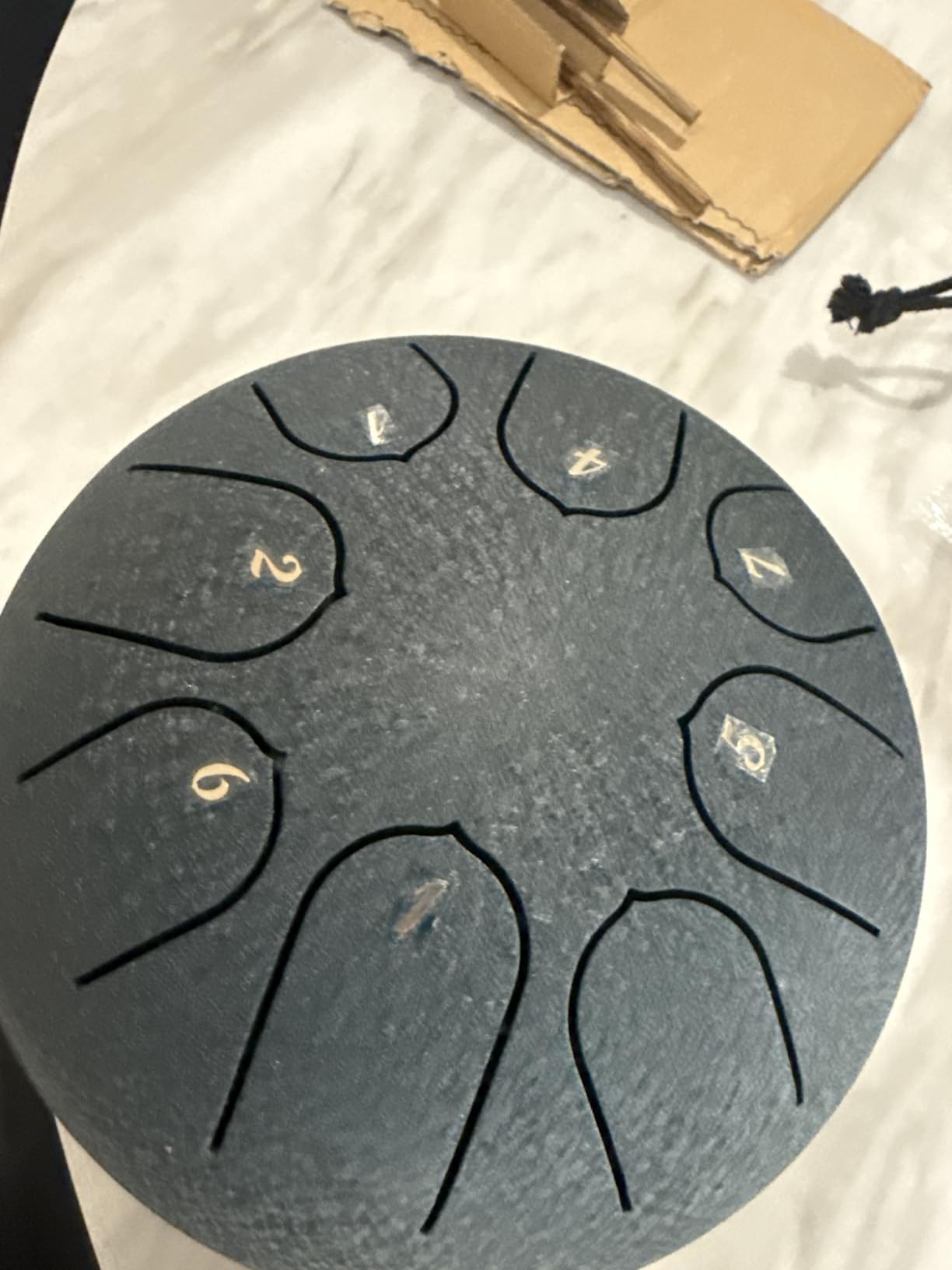 Steel Tongue Drum 6 Inch 8 Notes Musical Instrument, Rain Drum Style Gift | Adults & Beginners Percussion for Music Education, Calming, Relaxation, Meditation (Malachite) customer photo 1