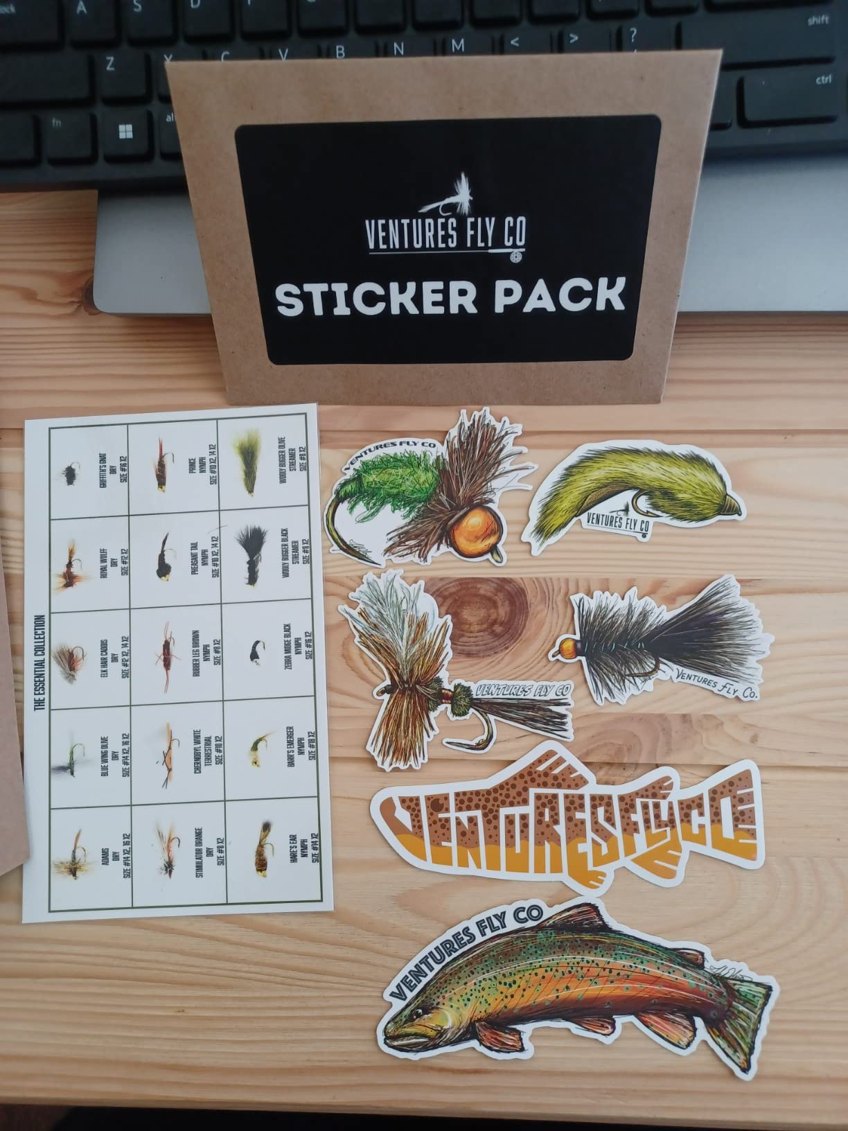 Ventures Fly Co. | 40 Premium Hand Tied Fly Fishing Flies Assortment | Fly Box Included | Dry, Wet, Nymphs, Streamers, Wooly Buggers, Terrestrials | Trout, Bass Lure Set, Kit customer photo 1