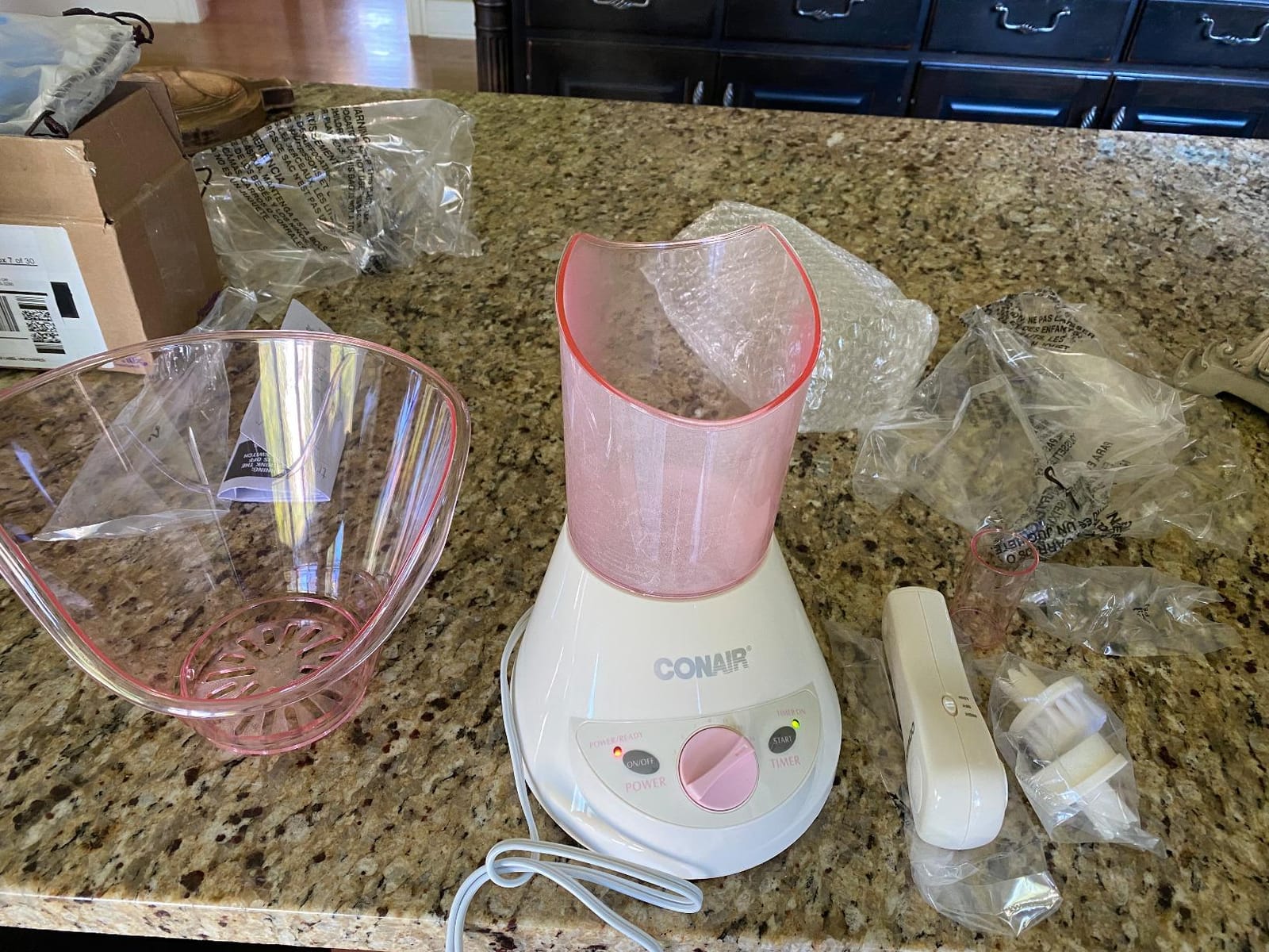 True Glow by Conair Gentle Mist Moisturizing Facial Steamer with Cleansing Brush customer photo 2