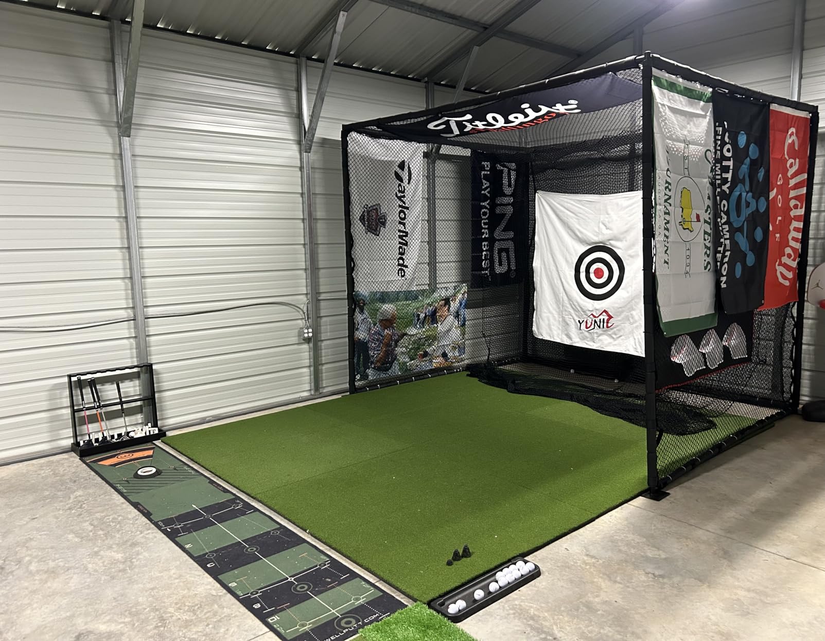 GoSports Elite Golf Hitting Mat for Indoor and Outdoor Practice - Withstands Thousands of Shots - Heavy-Duty Turf Driving Range Mat Works with Golf Simulators - Includes 3 Tees customer photo 1
