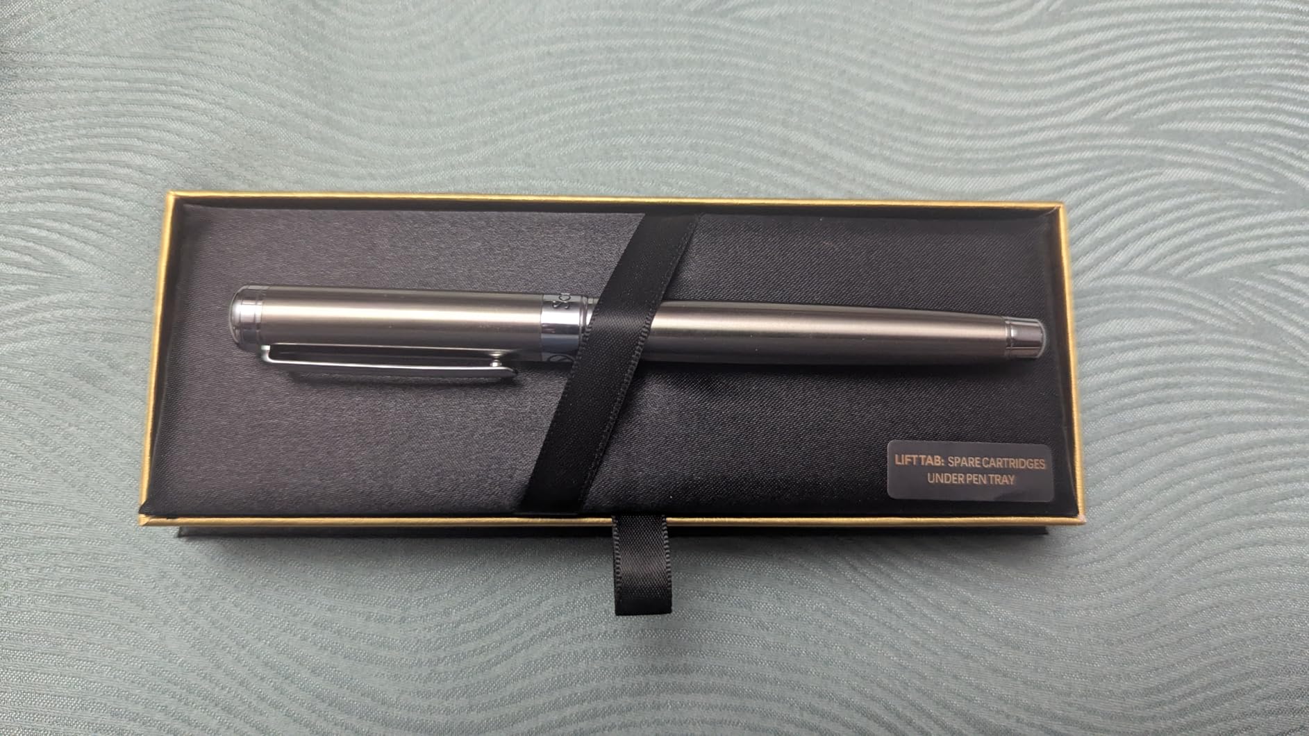 Scriveiner Luxury Fountain Pen - Stunning Black Lacquer Pen, Real Gold Finish, Schmidt Gilded Nib (Medium), Converter, Best Pen Gift Set for Men & Women, Professional, Executive, Office, Nice Pens customer photo 1