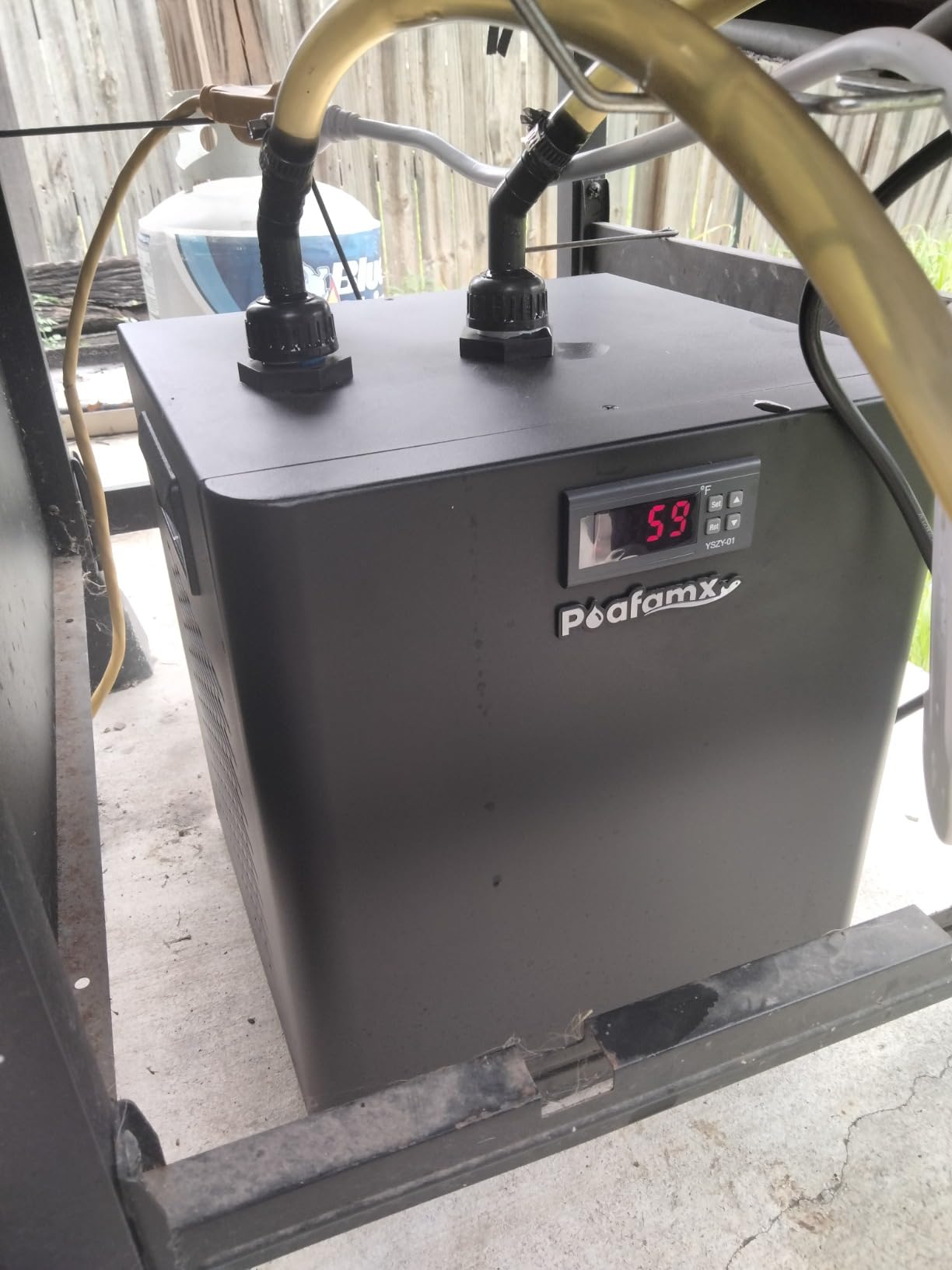 Poafamx 1/3 HP Aquarium Chiller, Quiet Fish Tank Water Chiller 40-80 Gal | Energy-Saving Aquarium Cooler with Pump & Tubing for Large Saltwater Freshwater Axolotl Coral Reef Hydroponic Systems customer photo 2