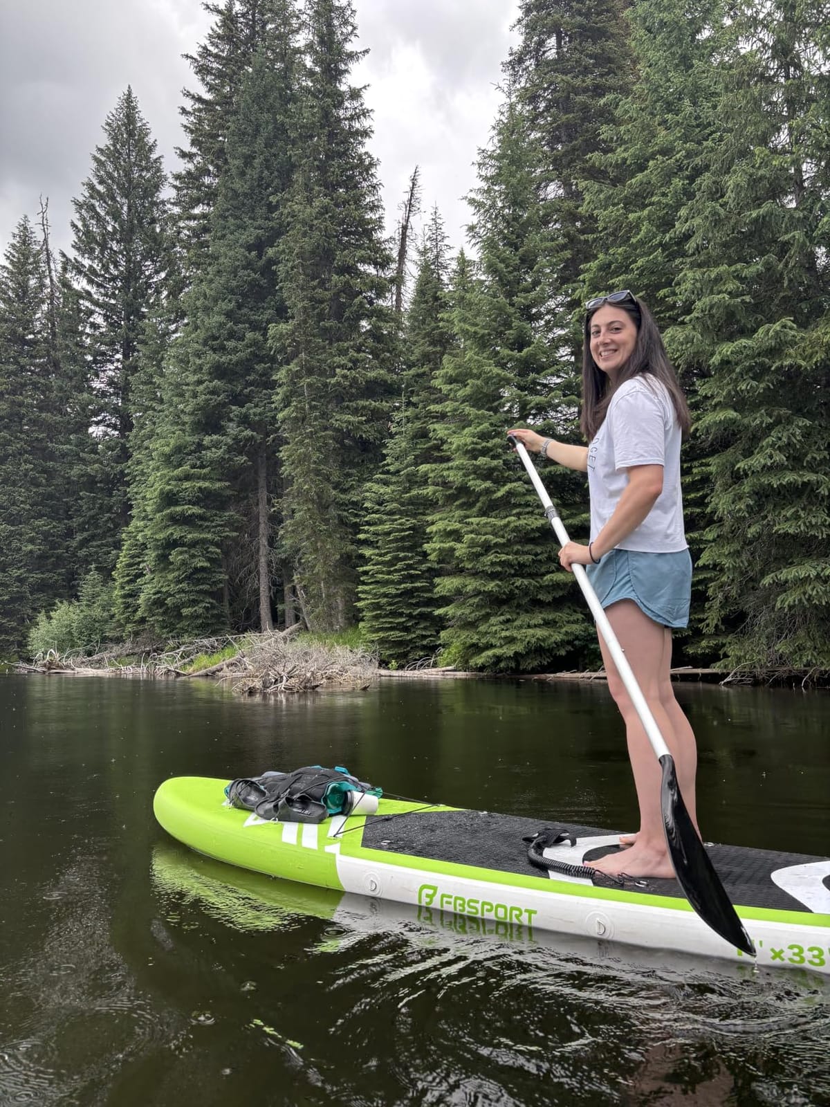 FBSPORT 11' Premium Stand Up Paddle Board, Yoga Board with SUP Accessories & Carry Bag | Wide Stance, Surf Control, Non-Slip Deck, Leash, Paddle and Pump for Youth & Adult customer photo 1