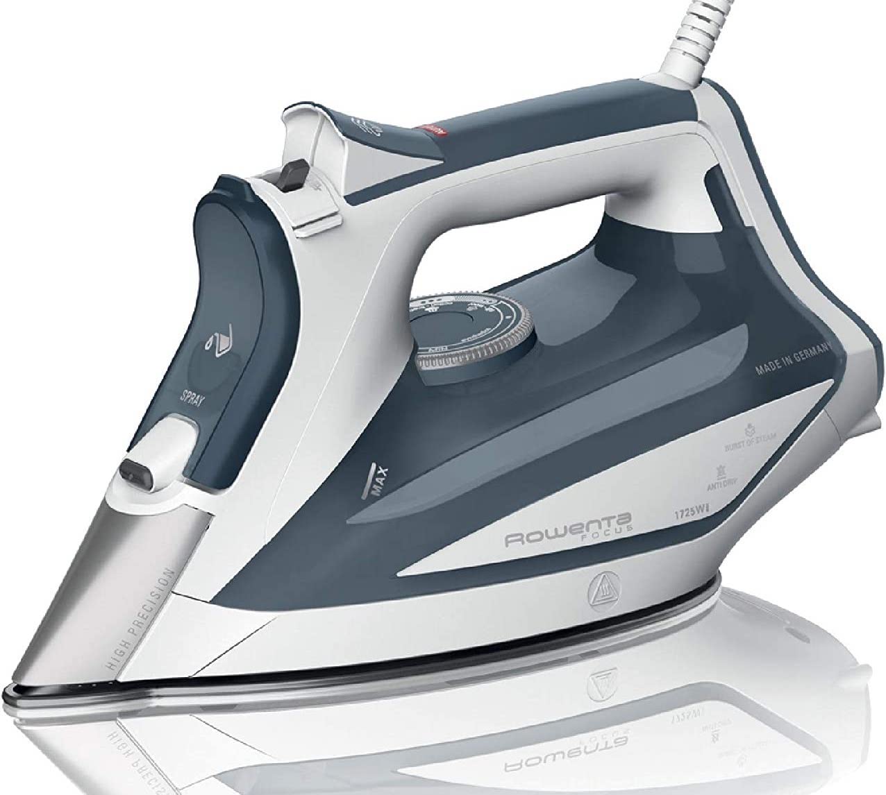 Rowenta Focus Excel Steam Iron for Clothes, Anti-Drip Protection, 1725 Watts, DW5280 customer photo 2