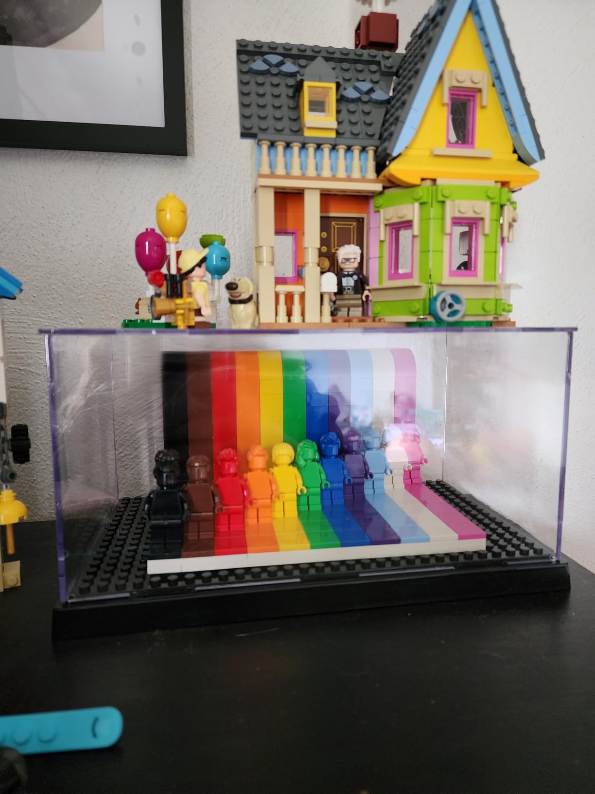 Minifigure Display Case for LEGO, 3-Tier Acrylic Dustproof, Black customer photo 1