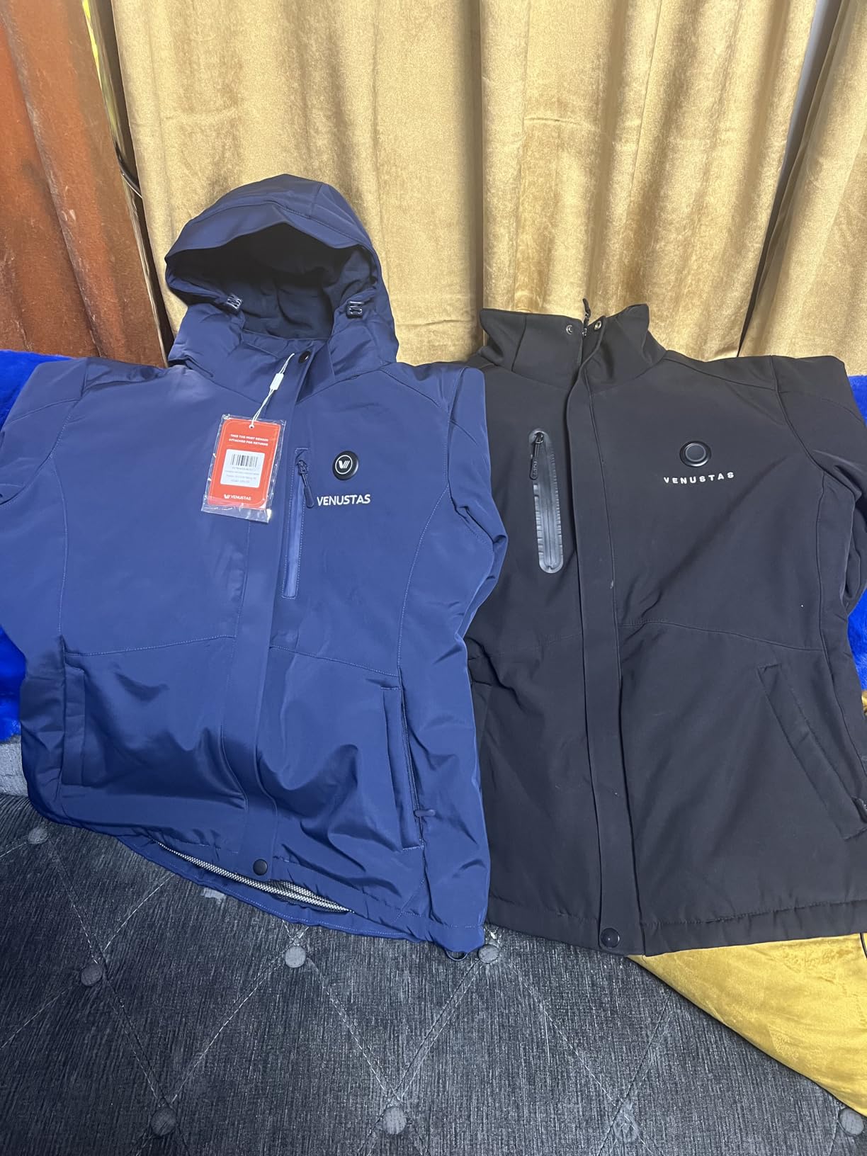 Venustas Women's Heated Jacket with Battery Pack, Waterproof & Windproof Electric Insulated Heated Coat With Detachable Hood customer photo 2