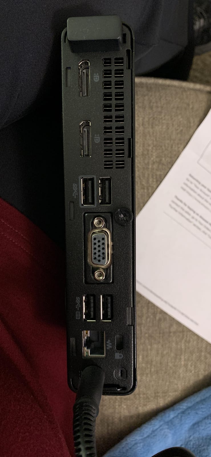 HP EliteDesk 800 G5 Mini - 9th Gen Intel Core i5-9500T 6-Core up to 3.70 GHz, 16GB DDR4 Memory, 256GB NVMe SSD, WiFi-6, Bluetooth 5.0, Intel UHD Graphics 630, Windows 11 Pro (Renewed) customer photo 1