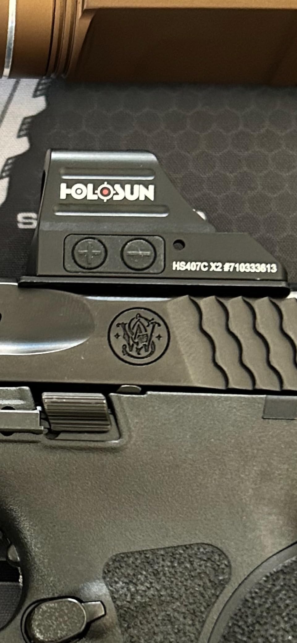 HOLOSUN 407C/507C-X2 Series, 2 MOA Dot, 32 MOA Circle Dot Options, 7075 Aluminum, Open, Solar, Shake Awake, RMR Footprint (Red, Green Reticle) customer photo 2